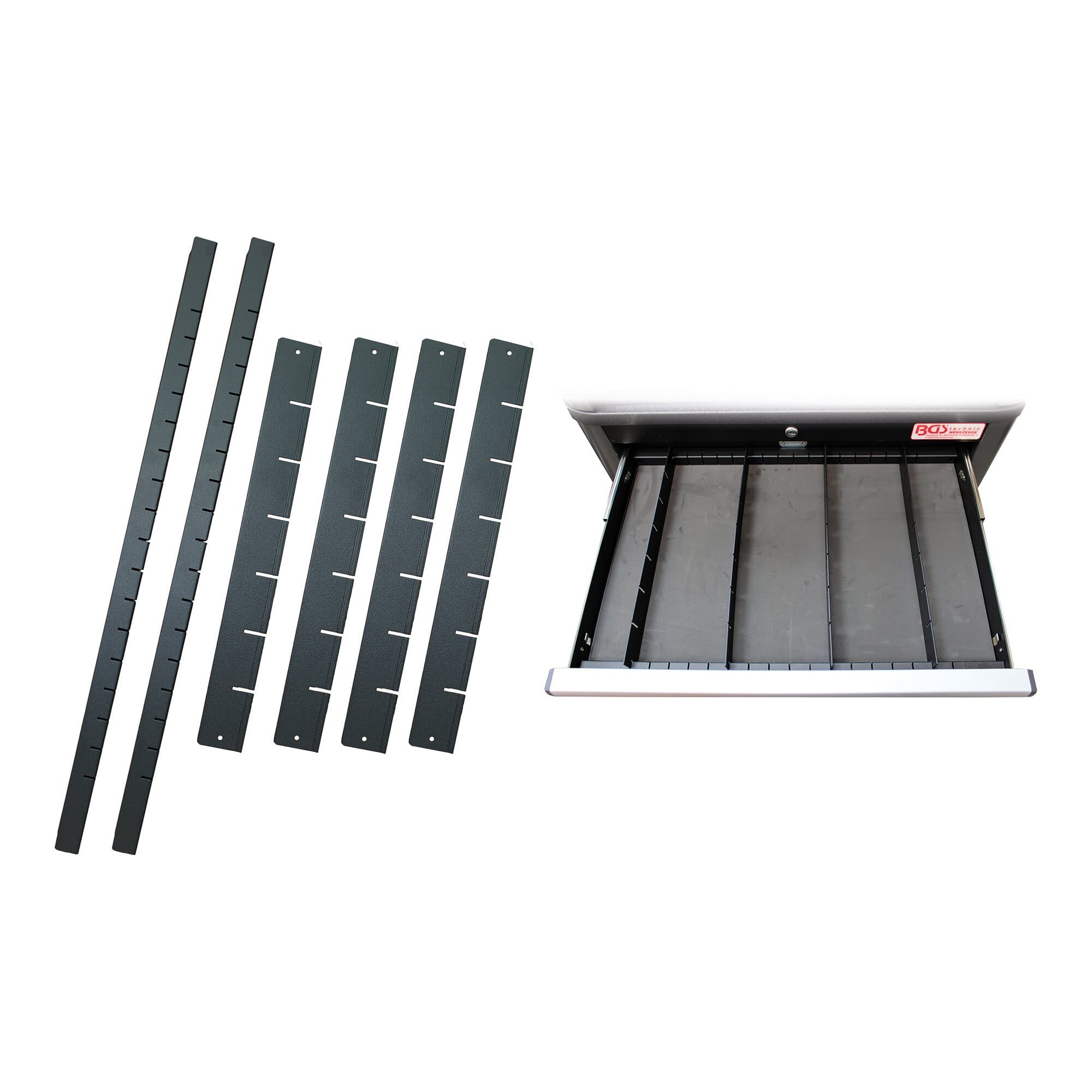 BGS technic Werkstattwagen BGS Schubladenteiler für Werkstattwagen PROFI 67166, 6-tlg.