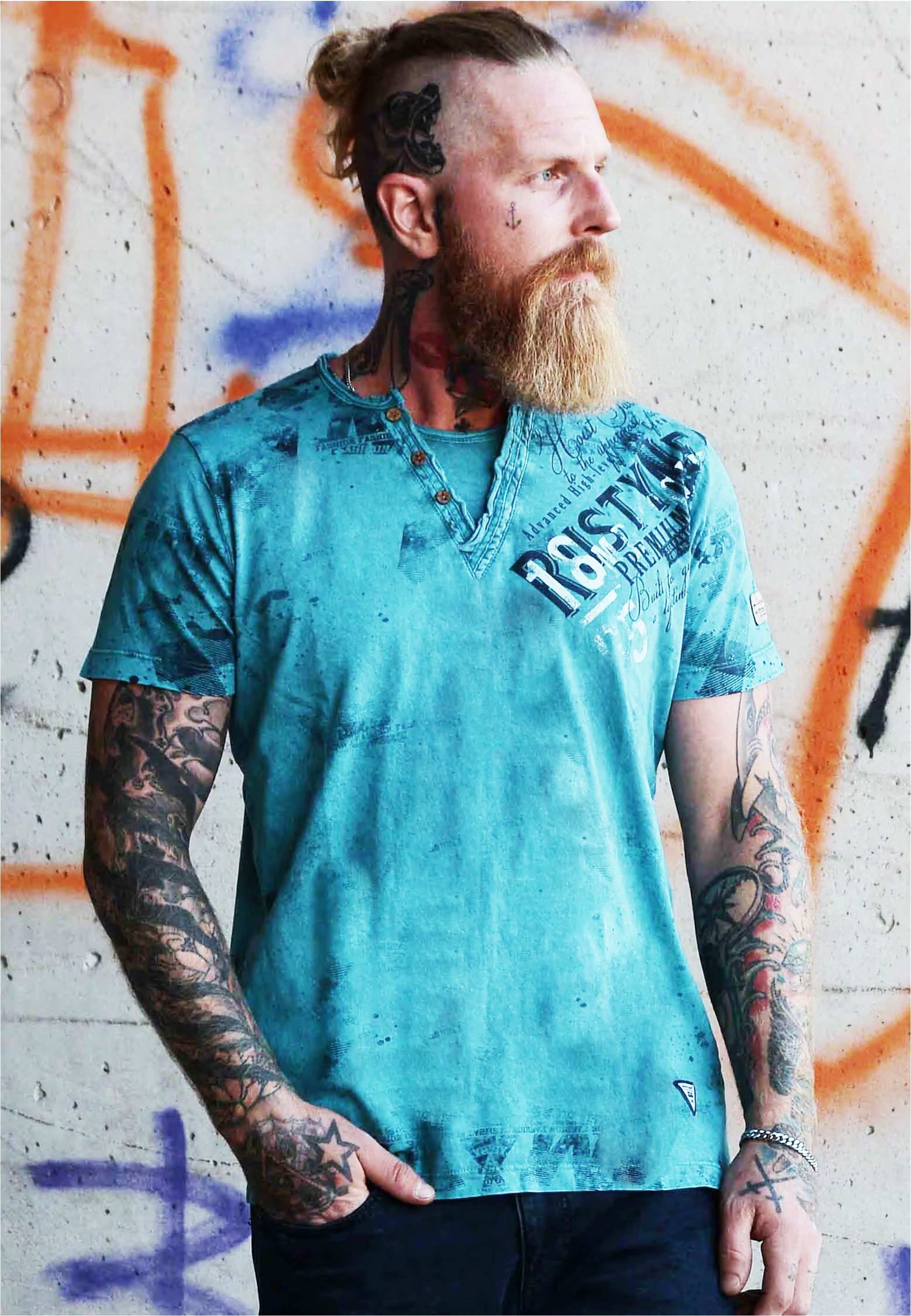 Rusty Neal T-Shirt im coolen Used-Look-Design