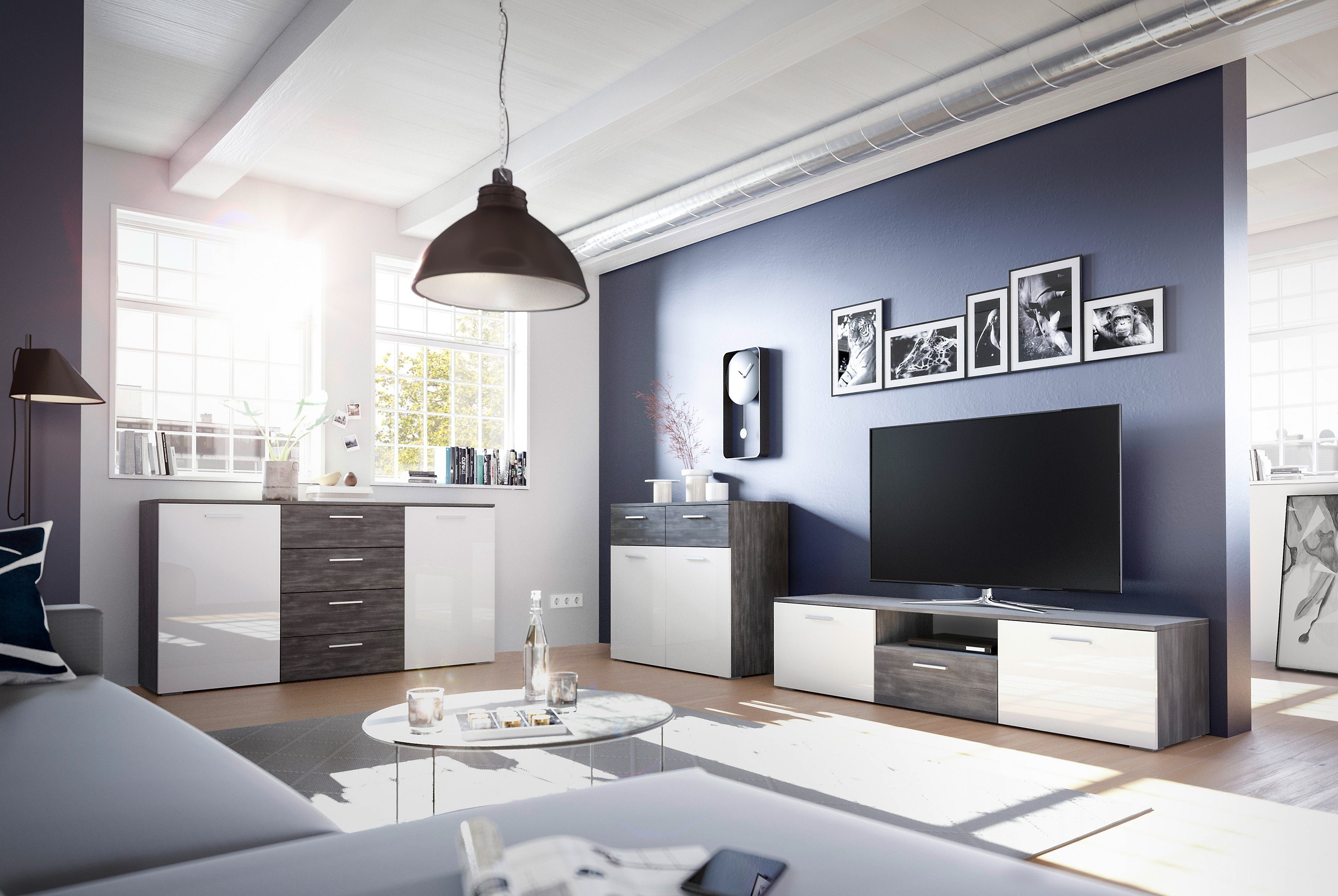 PREISBRECHER Sideboard Maurits, 160 x 85 x 38 cm (B/H/T)