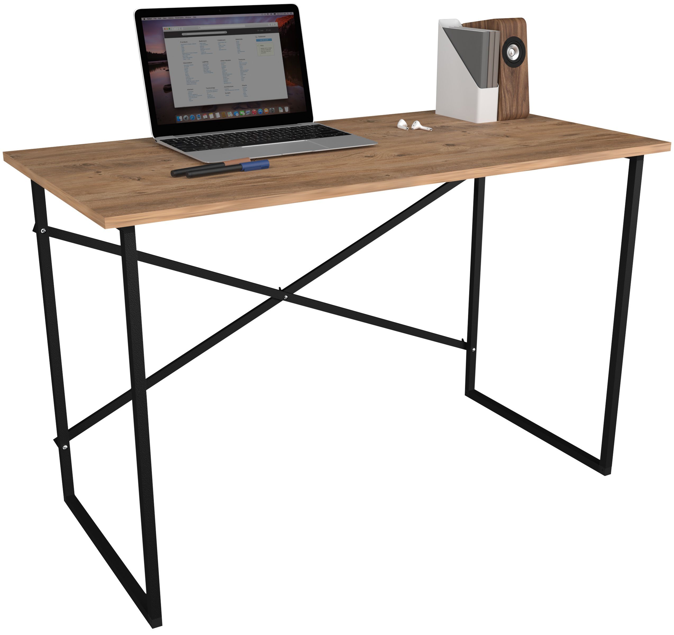 VCM Schreibtisch Industrie Styl Schreibtisch Computertisch günstig online kaufen