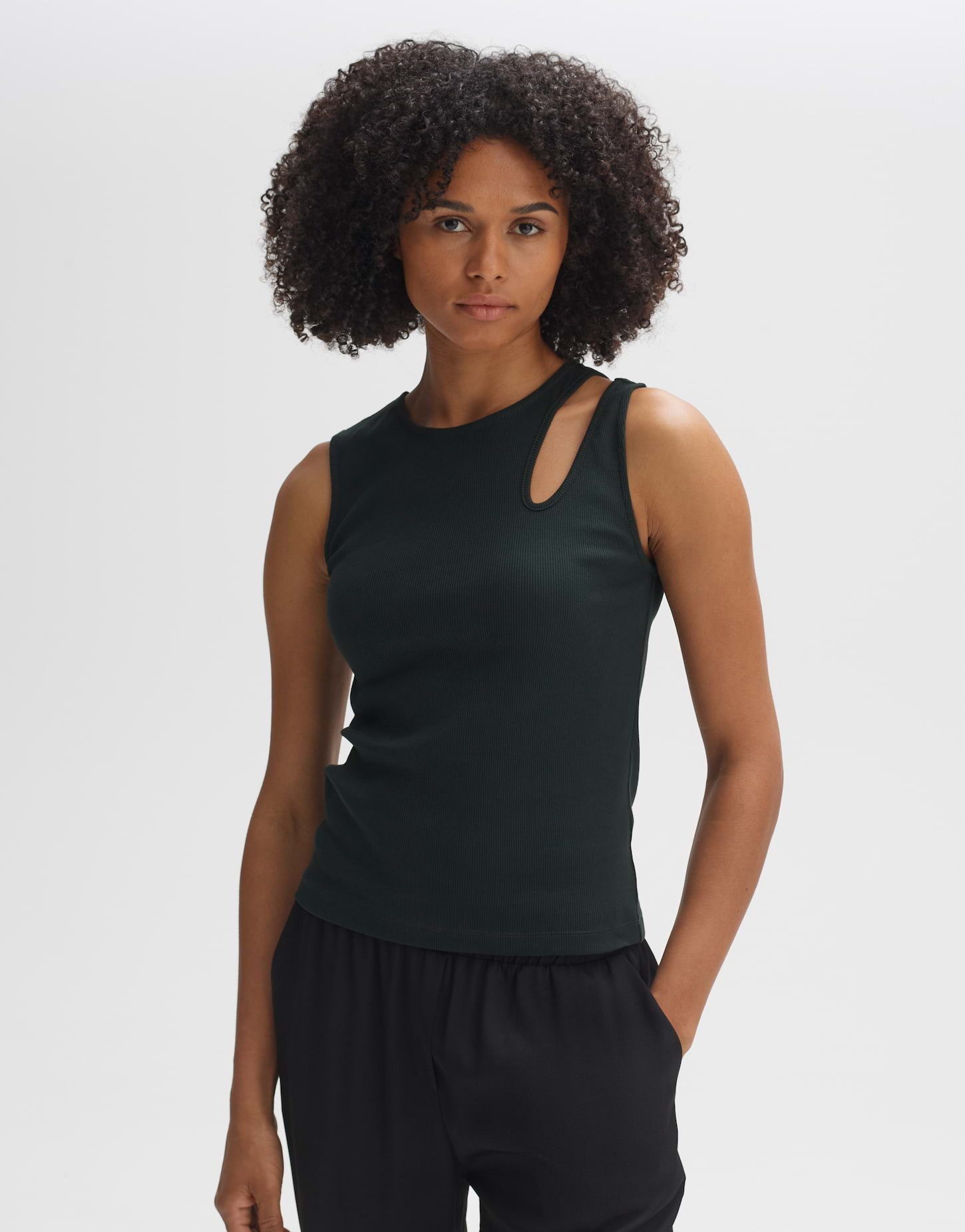 OPUS Tanktop OPUS Ripptop Ilara gerade geschnitten