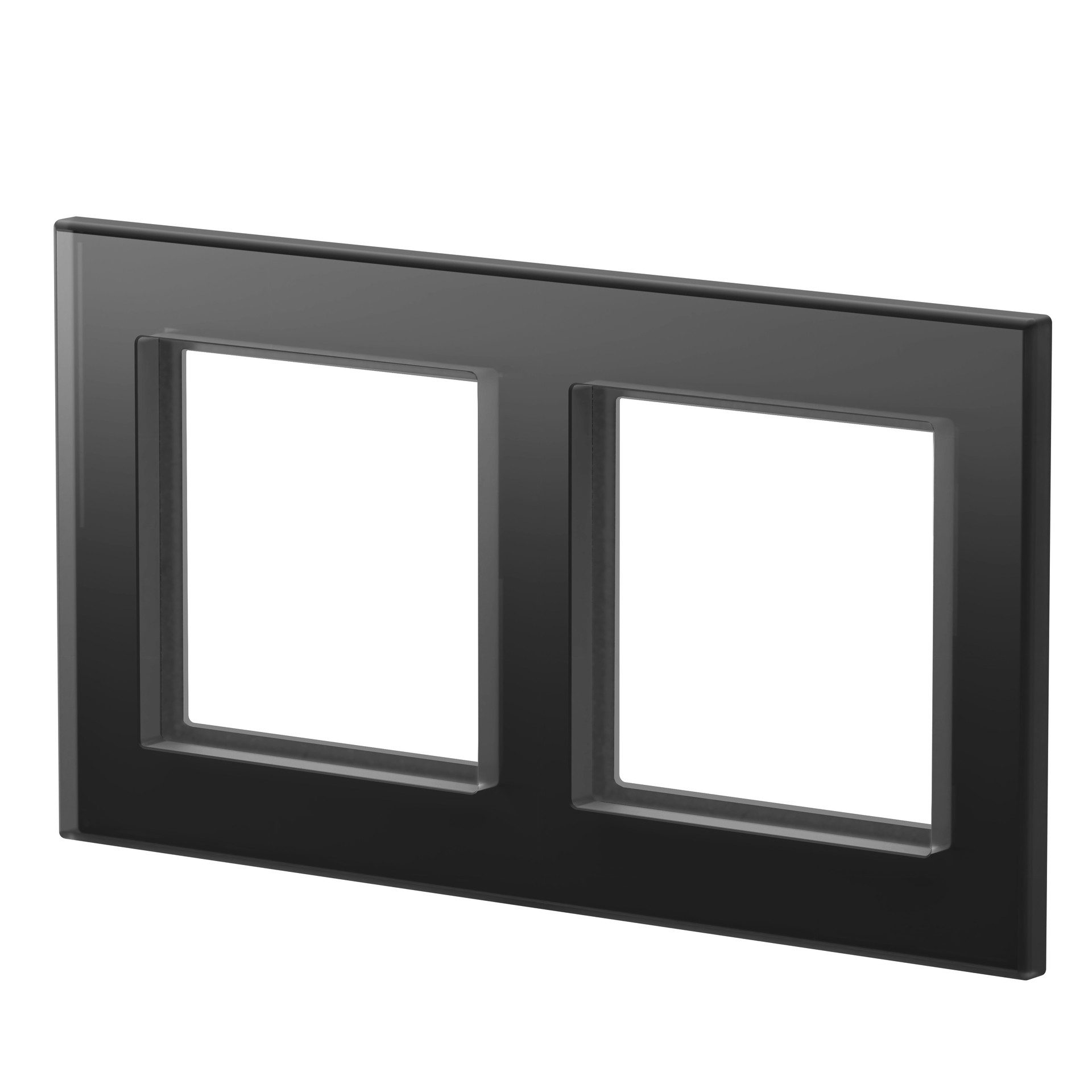 Homematic IP Glasrahmen – 2-fach Smart-Home-Zubehör
