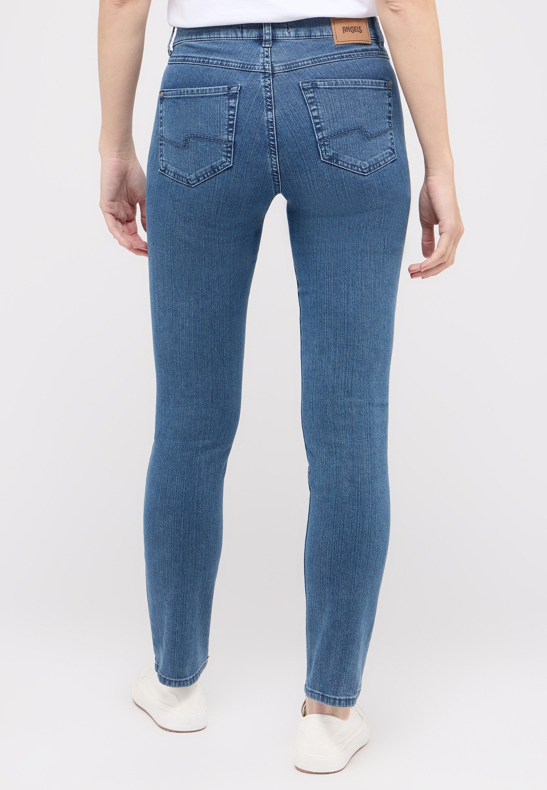 ANGELS 5-Pocket-Jeans CICI aus sportivem Denim