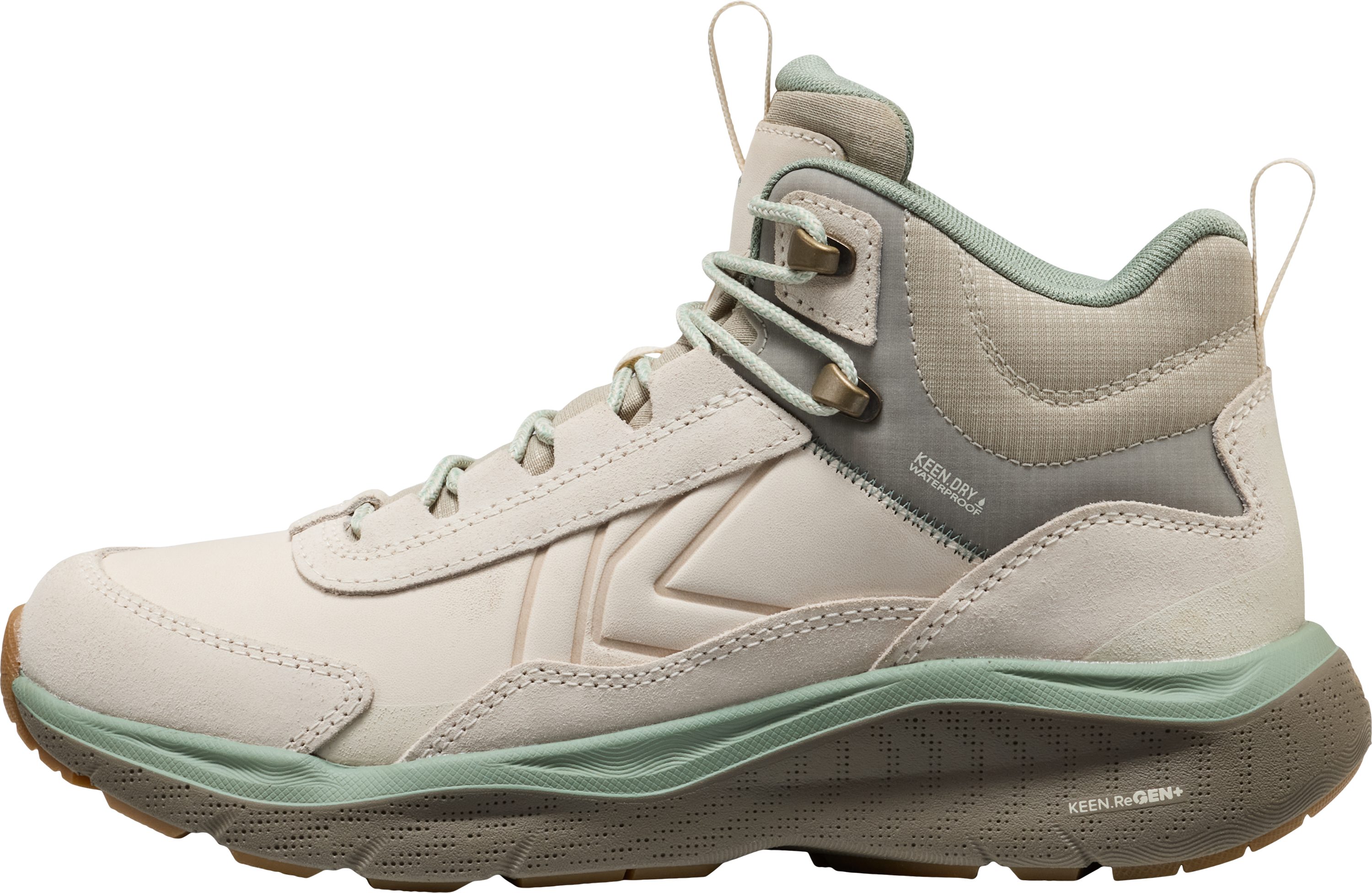 Keen LEIKI LEATHER MID WP Outdoorschuh Wanderschuh aus wasserdichtem Premium Leder, atmungsaktiv