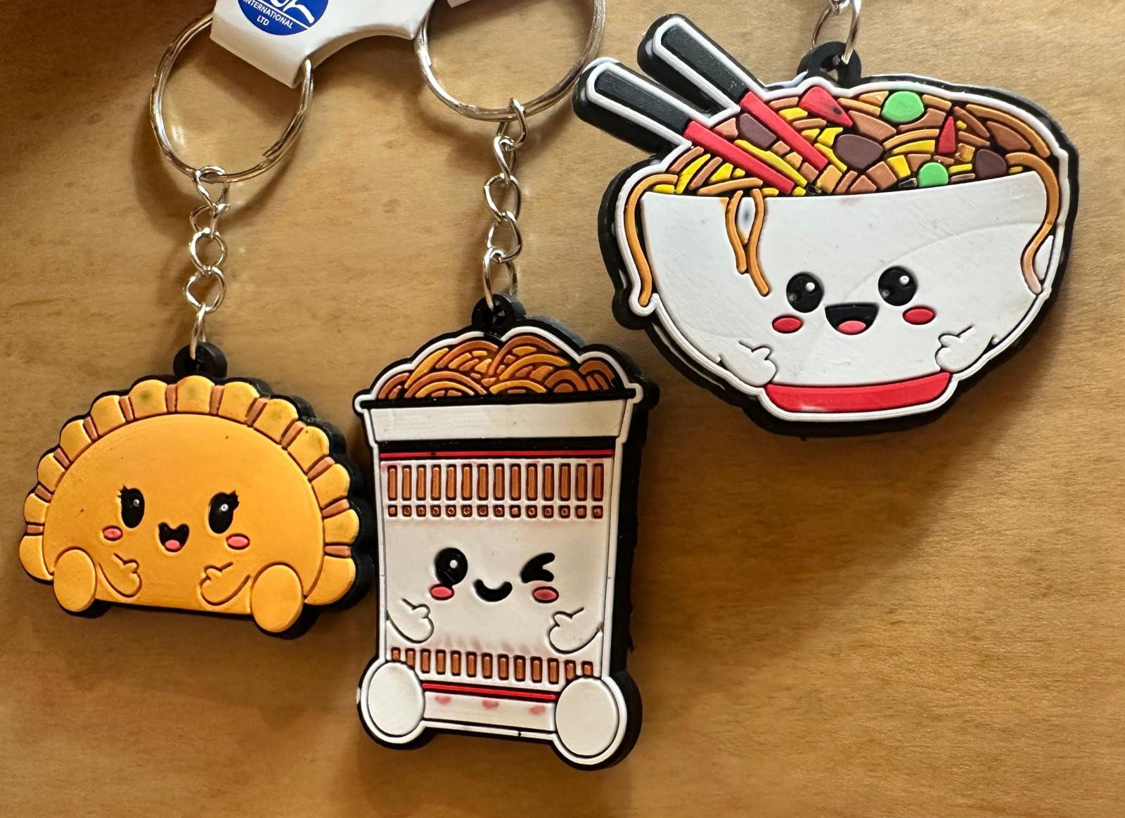 Whitehouse Leisure International Ltd Schlüsselanhänger Schlüsselanhänger Kinder Mini Anhänger keychain Kaffee, Schlüsselanhänger Food Essen Lebensmittel Geschenk Hund Frau Herren