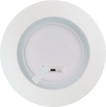 Schwaiger LED Tischleuchte 661767, 4-Stufen dimmbar, eingebauter Bluetooth-Lautsprecher, Fernbedienung zum Ein-/Ausschalten der Lampe, verschiedene Lichtmodi, LED, zehn verschiedene Farben, integrierter Lautsprecher, IP44, verschiedene Lichtmodi