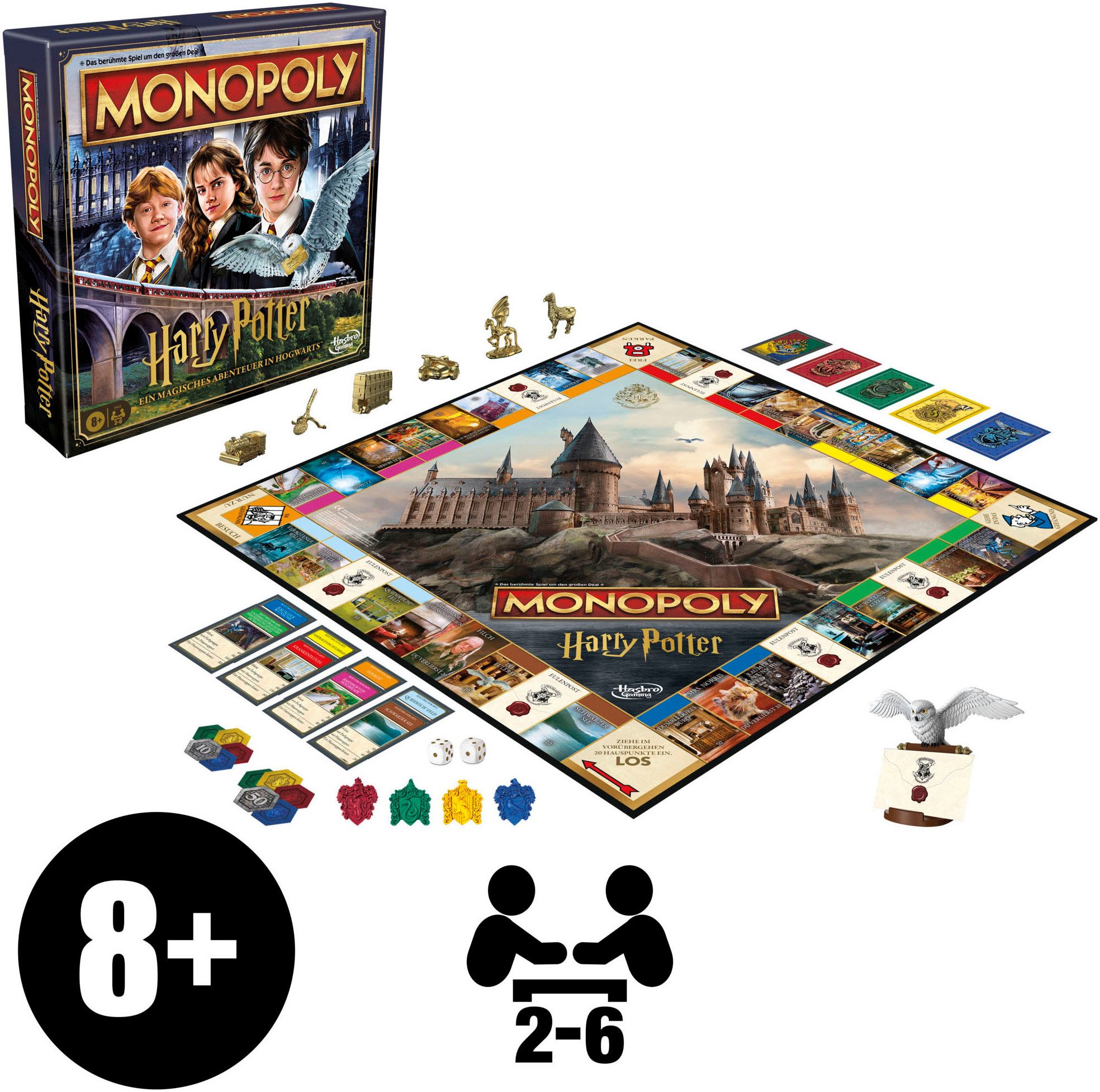 Hasbro Spiel Monopoly Harry Potter, Gesellschaftsspiel