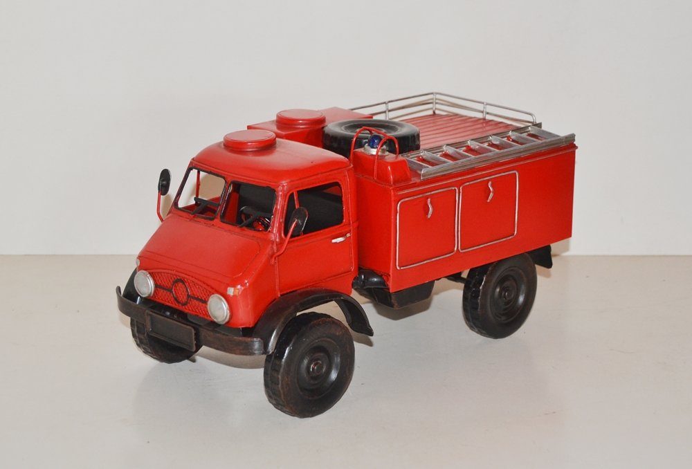 Modellauto Blechauto Modellauto Oldtimer Unimog S 404 Feuerwehr TLF 8 L 30 cm