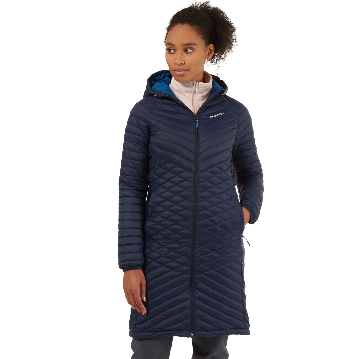 Craghoppers Trekkingjacke Craghoppers - ExpoLite Long - Damen Wintermantel Jacke, navy