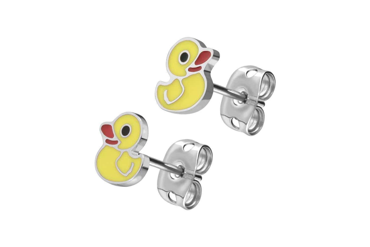 Paar Ohrstecker Titan Ohrstecker ENTE