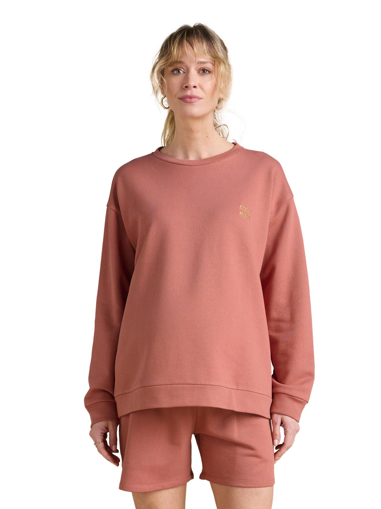 Umstands-Set Umstands-Set aus Sweatshirt COOL MOM & Sweatshorts