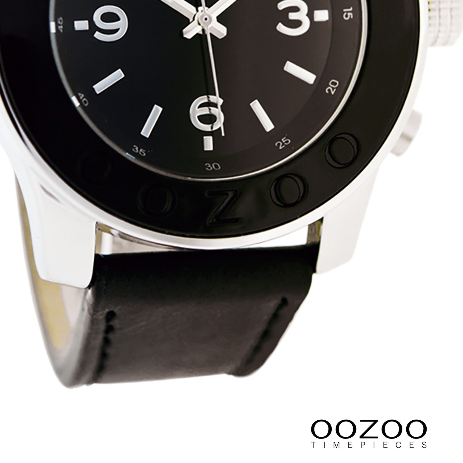 OOZOO Quarzuhr Oozoo Unisex Armbanduhr Vintage Series, (Analoguhr), Damen, Herrenuhr rund, groß (ca. 48mm) Lederarmband, Fashion-Style