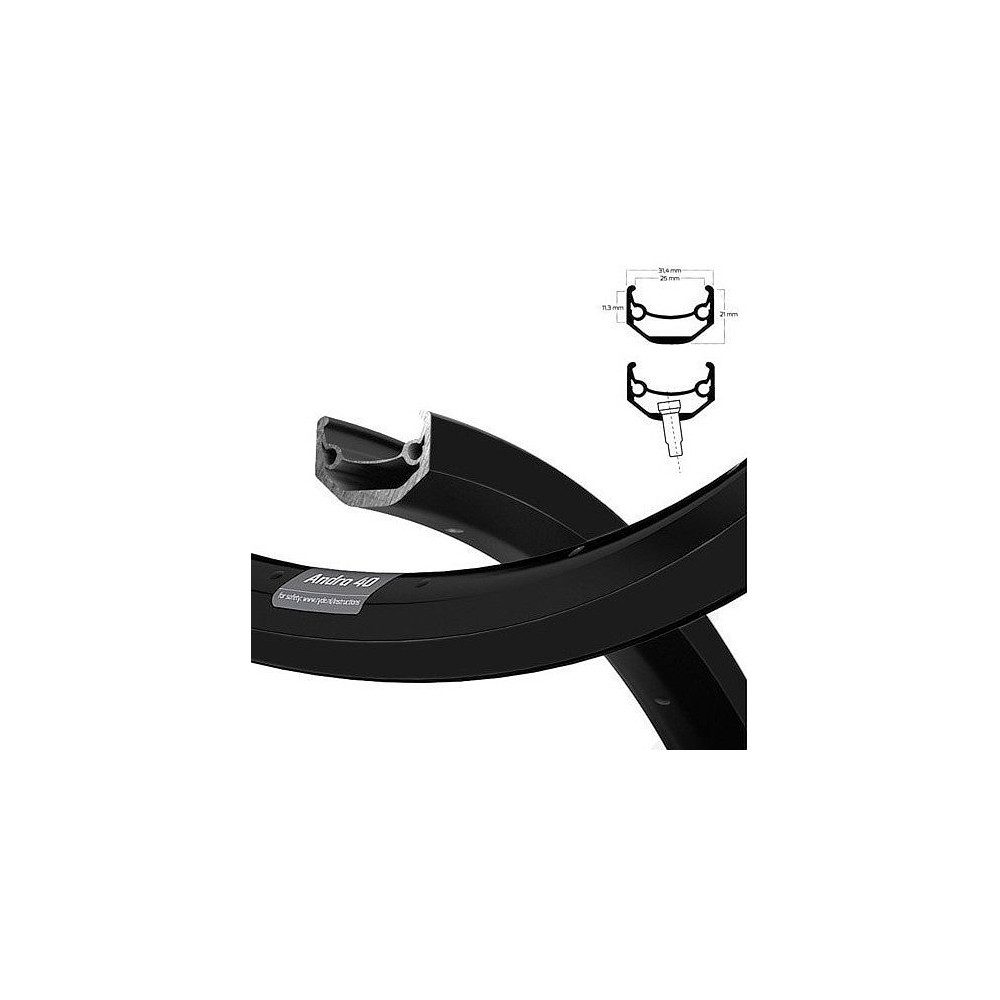 Ryde Fahrradreifen Vorderrad 28 Andra 40 Disc Center Lock Laufrad robust