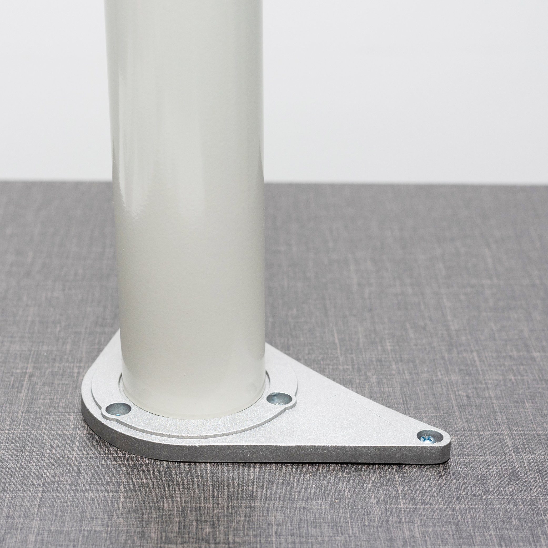 sossai® Tischbein Premium Tischbeine Ø60 höhenverstellbar mm +2cm in Weiß