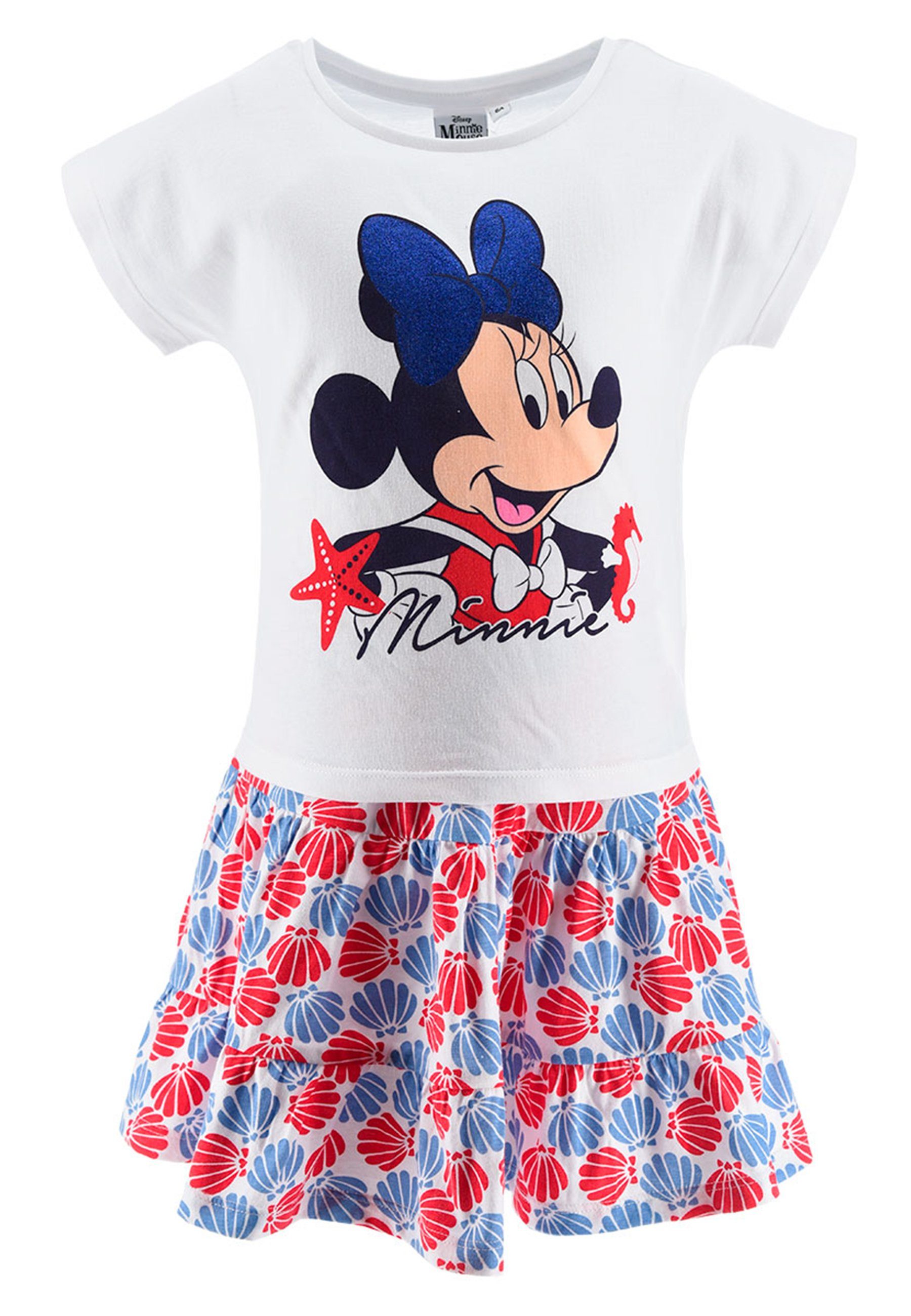 Disney Minnie Mini Maus Shirt Rock & Bekleidungs-Set Mouse (2-tlg)