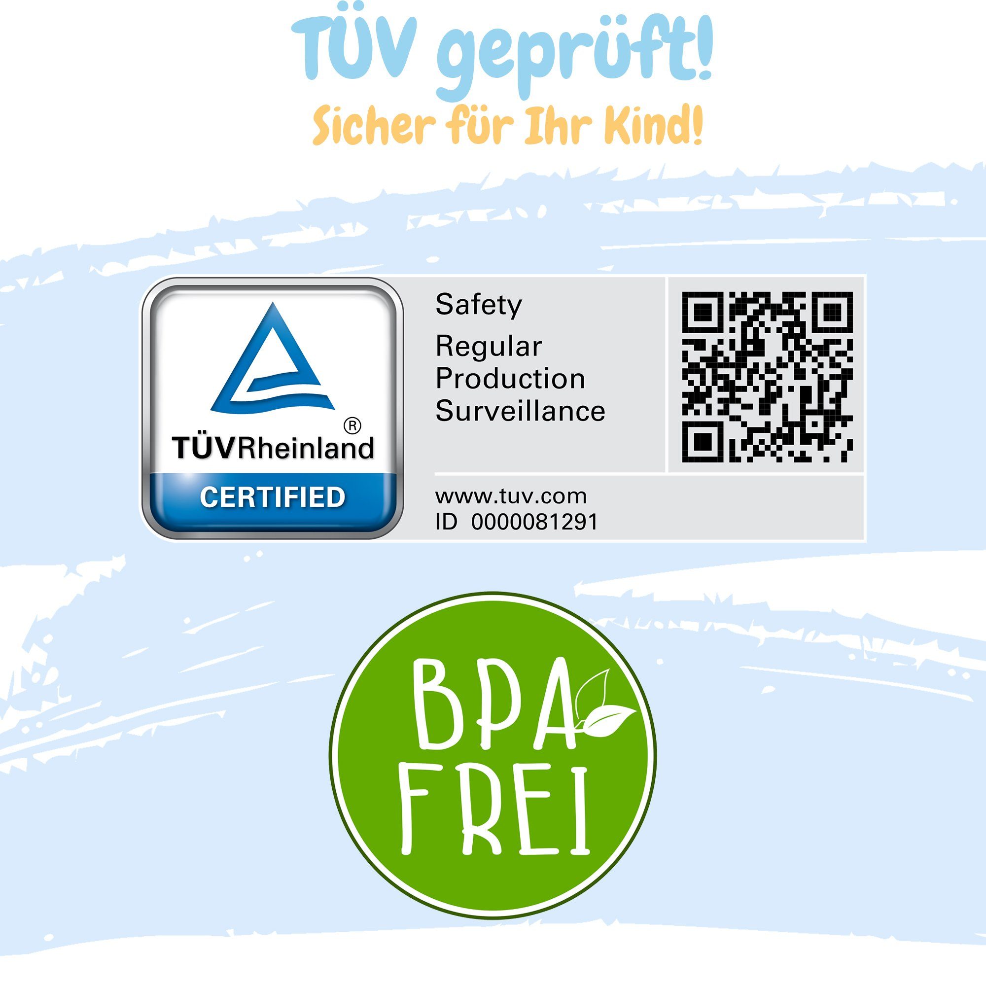 weiß Badesitz, TÜV Rheinland zertifiziert Bärchen 0000081291 Babykajo