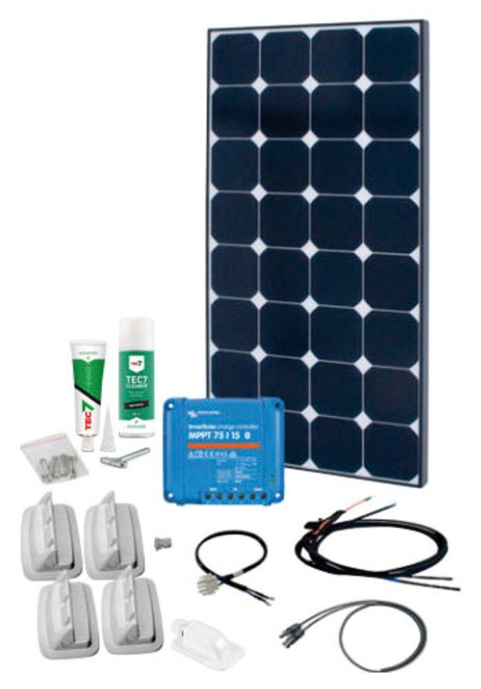 Phaesun Solaranlage Solar SMS15 120 (Komplett-Set) W, Kit, Caravan Peak Monokristallin, 120 SPR MPPT W