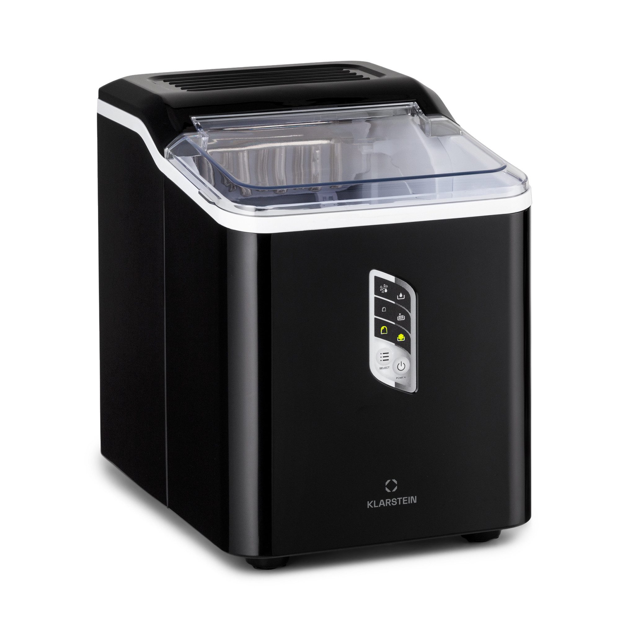 Klarstein Eiswürfelmaschine Albaron Eismaschine 12 kg/24h 1,5L Bullet-Eis 2 Größen 9/7,5 Min. LCD, Ice Maker Eiswürfelbereiter Bullet-Eis für 9 Würfel pro Zyklu – Bild 2 von 5
