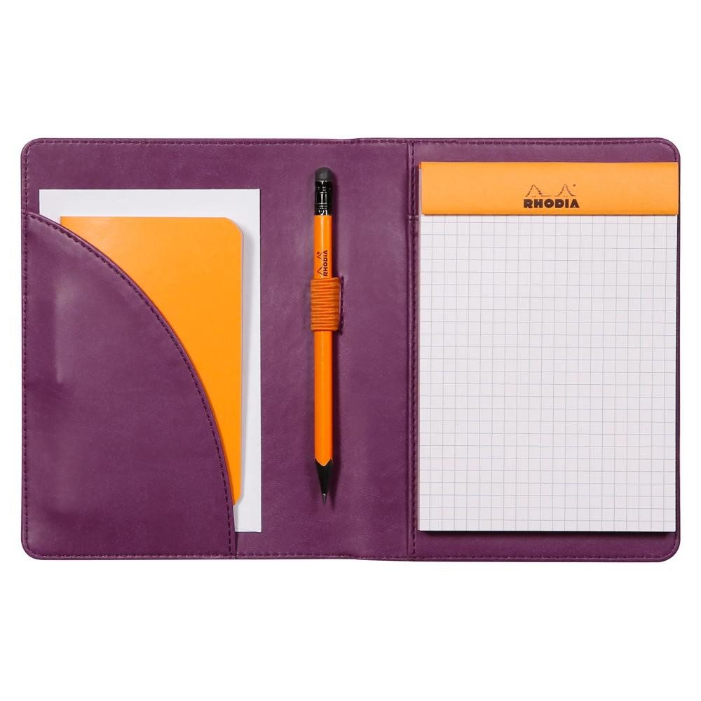 Rhodia Konferenzmappe Rhodia Rhodia Etui f. Block/Buch A6 violet