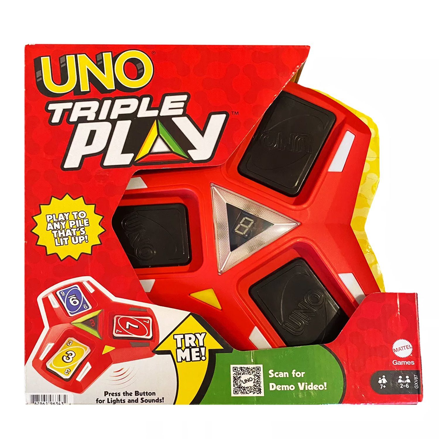 Mattel® Spiel UNO Triple Play – Kartenspiel, 1, UNO Triple Play – Das ultimative Kartenspiel für dreifachen Spaß!