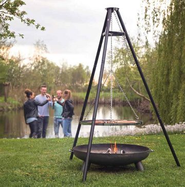 DOTMALL Kontaktgrill RedFire Stativgrill Schwarz 172 cm BBQ TRIPOD