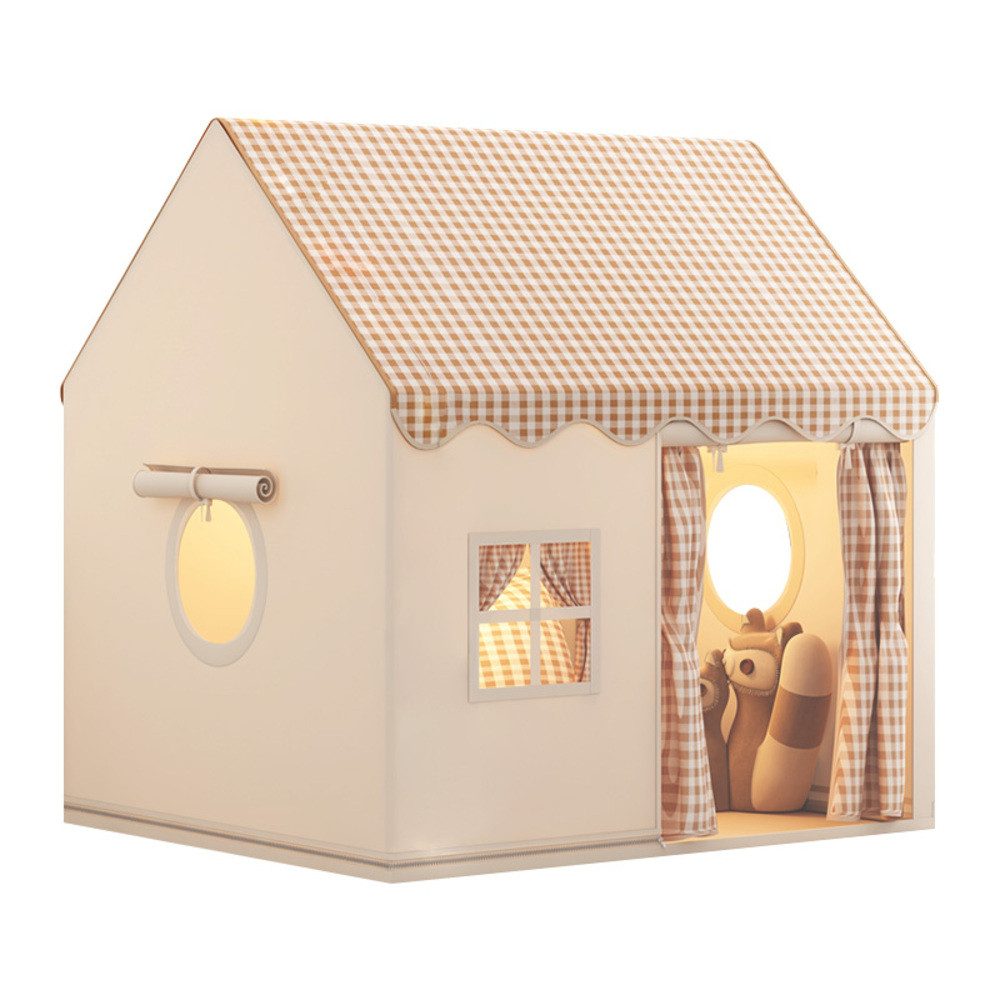 JEOBEST Spielzelt Kinderspielhaus, Kinderzelt 120x105x128cm Großes Spielhaus Prinzessin Zelt mit 2 Fenstern, Kinderspielhaus für Jungen und Mädchen