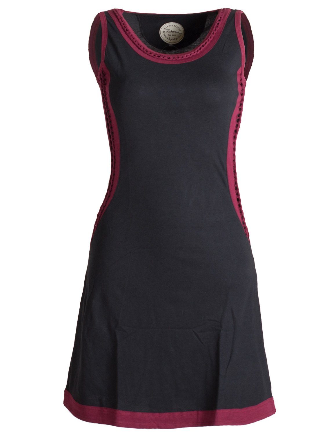 Vishes Sommerkleid Ärmelloses Kleid mit geflochtenen günstig online kaufen