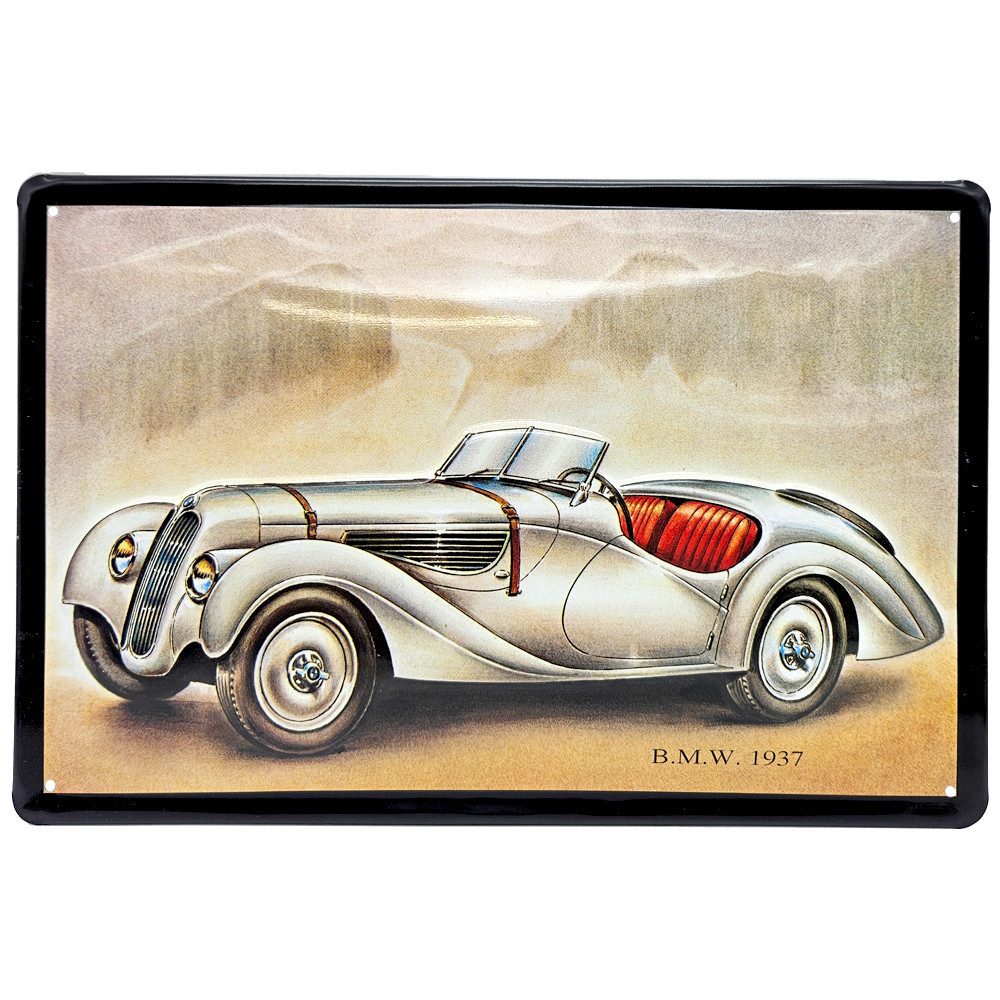 what the shop Metallbild Blechschild BMW 1937 Oldtimer, Auto, Retro Vintage Blechschild 30x20 cm