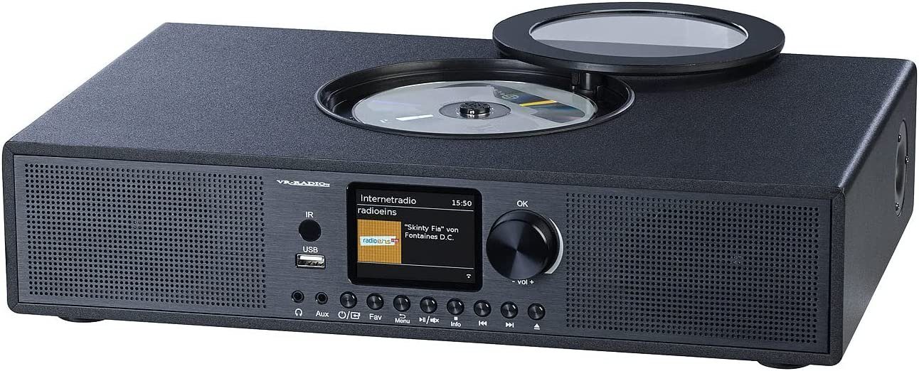 VR-Radio IRS-570.cd Micro-Stereoanlage DAB+ & Internetradio Microanlage (Digitalradio (DAB), 60.00 W, Schlaf-Timer)