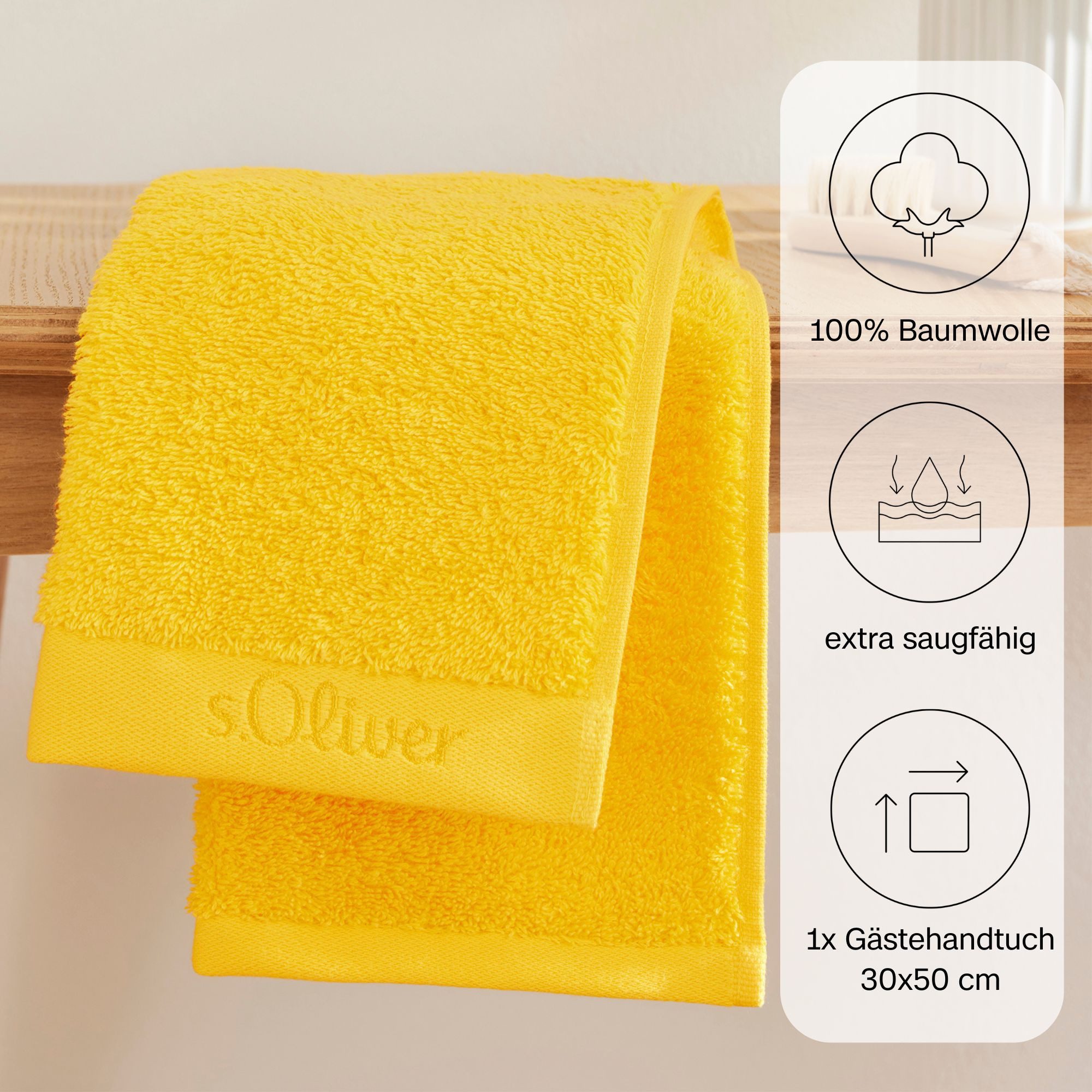 s.Oliver Gästehandtuch s.Oliver, Premium Qualität, 600 günstig online kaufen