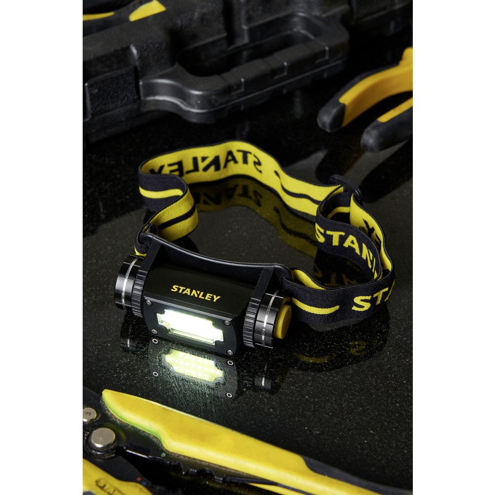 STANLEY LED Stirnlampe STANLEY COB LED Stirnlampe batteriebetrieben 300 lm 10 h SXLS50100E