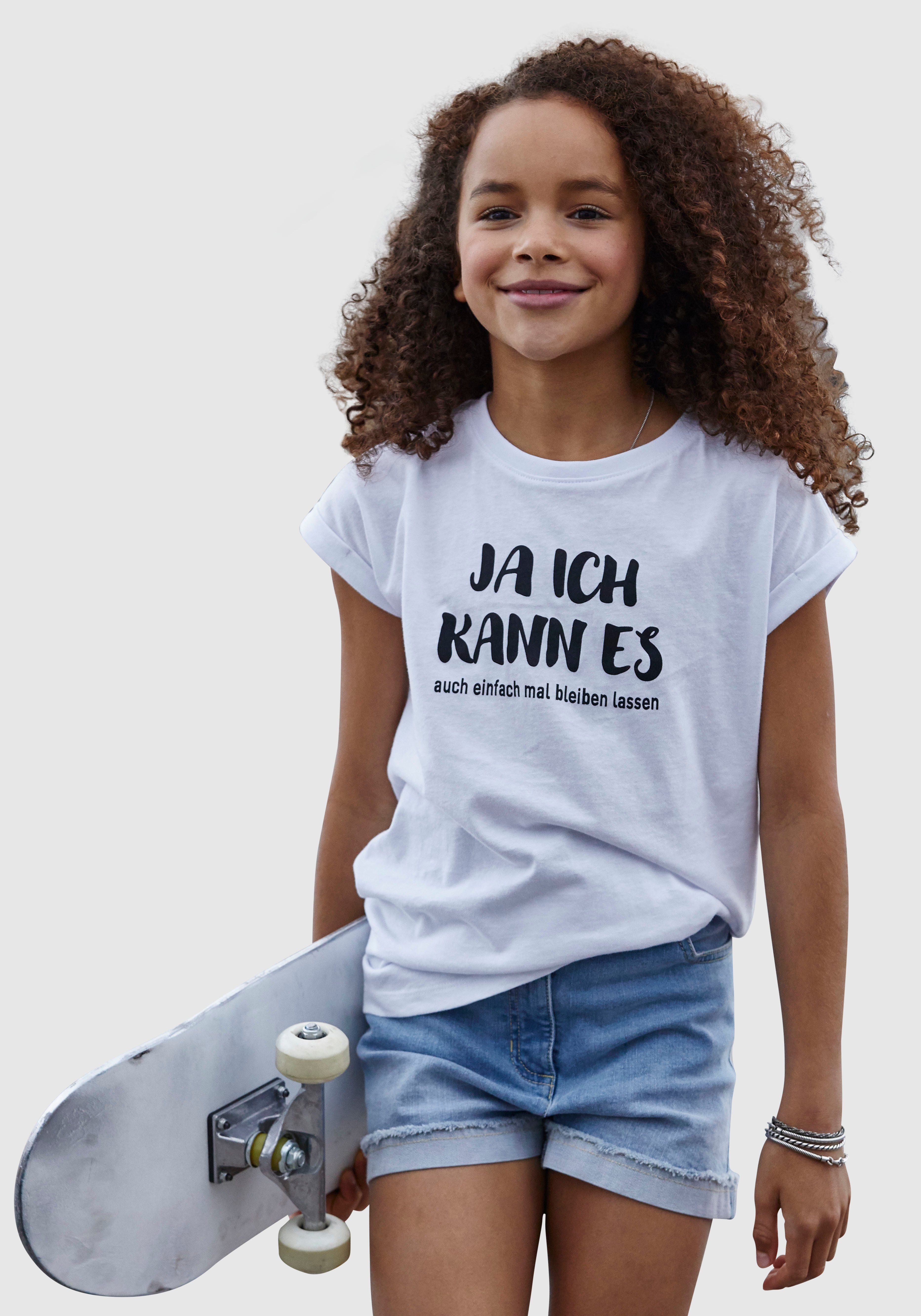 Spruch KIDSWORLD mit T-Shirt kann es coolem Ja ... ich