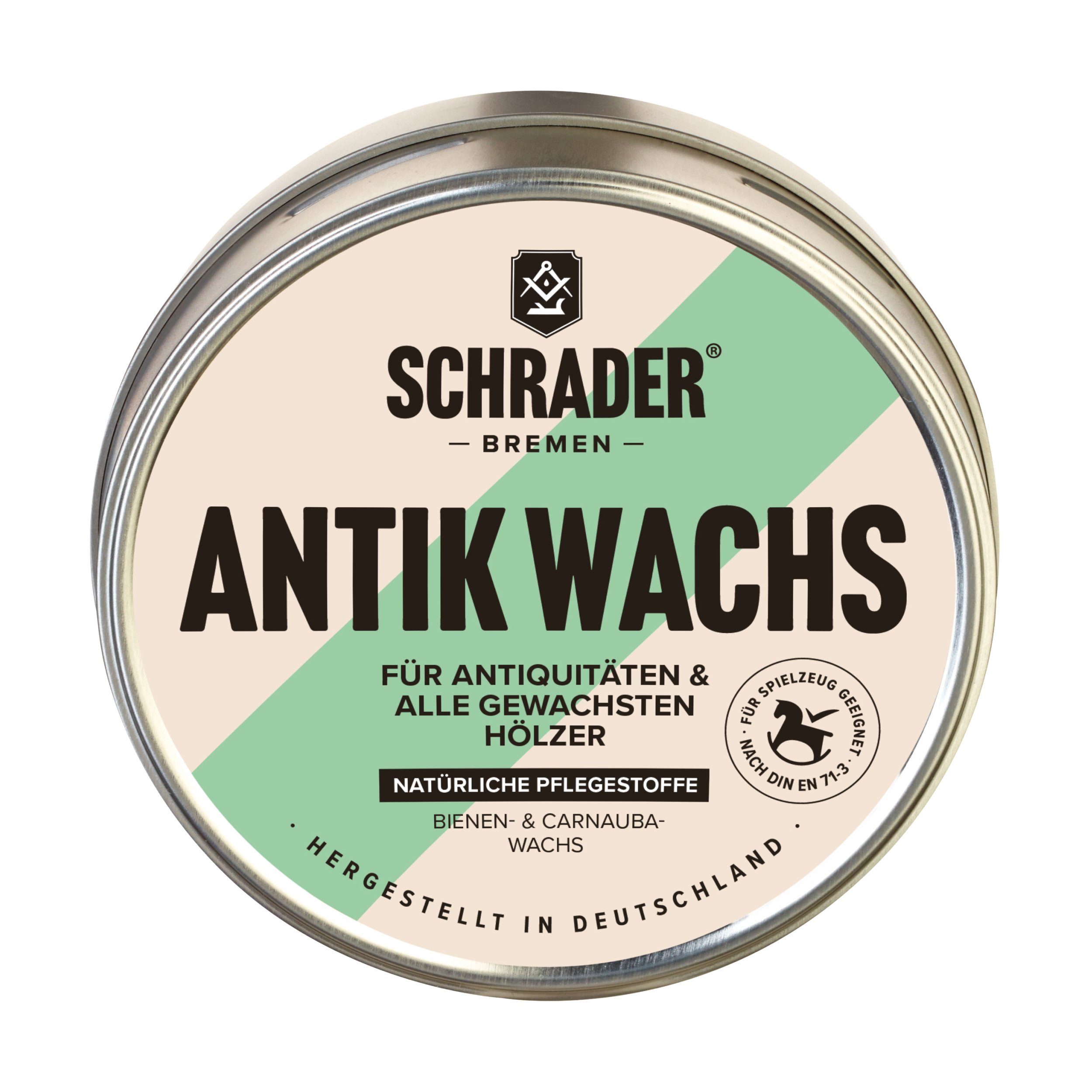 - in für Schrader Made 200 ml Holzoberflächen Wachs - (Pflegemittel Antik Holzreiniger Germany) -