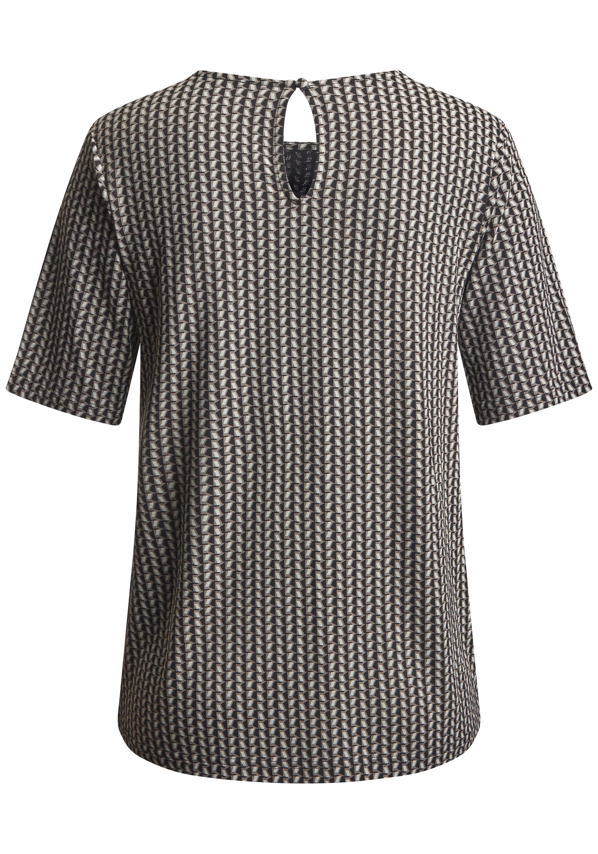 LASCANA T-Shirt (1-tlg) schönes Knopfdetail hinten