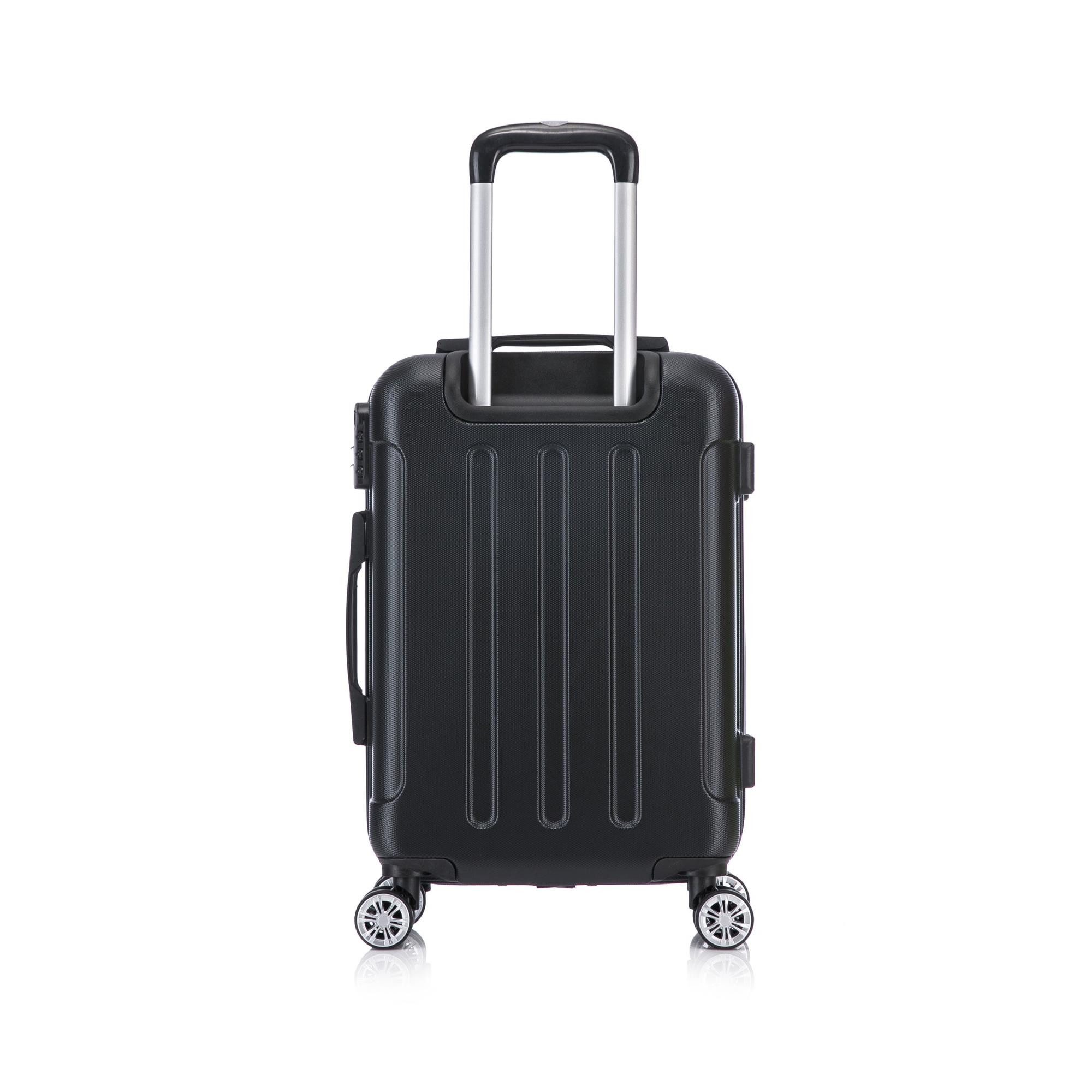 Flexot Hartschalen-Trolley F-2045 Kofferset, 360° Rollen, robuster Reisekoffer, Bordcase, 4 Rollen, Robuster und moderner Koffer mit vier 360° Rollen und Zahlen – Bild 4 von 5