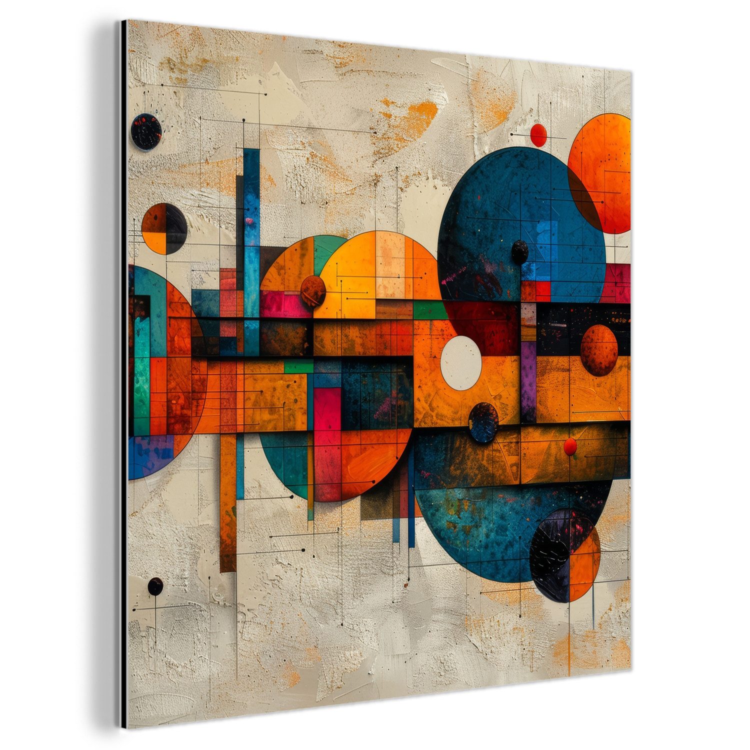 MuchoWow Metallbild Kunst - Bunt - günstig online kaufen