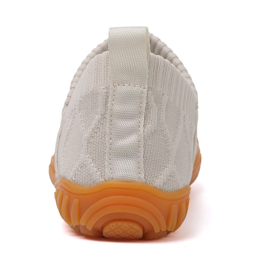 Weiß (Trailrunning-Schuhe, Zero-Drop Minimalistische Barfuß rutschfest Sohle) Barfußschuh Atmungsaktiv Sneaker und Mit HUSKSWARE