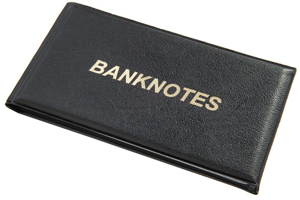MC.Sammler Sammleretui MC.Sammler Banknotenalbum Taschenalbum für 20 Banknoten, schwarz