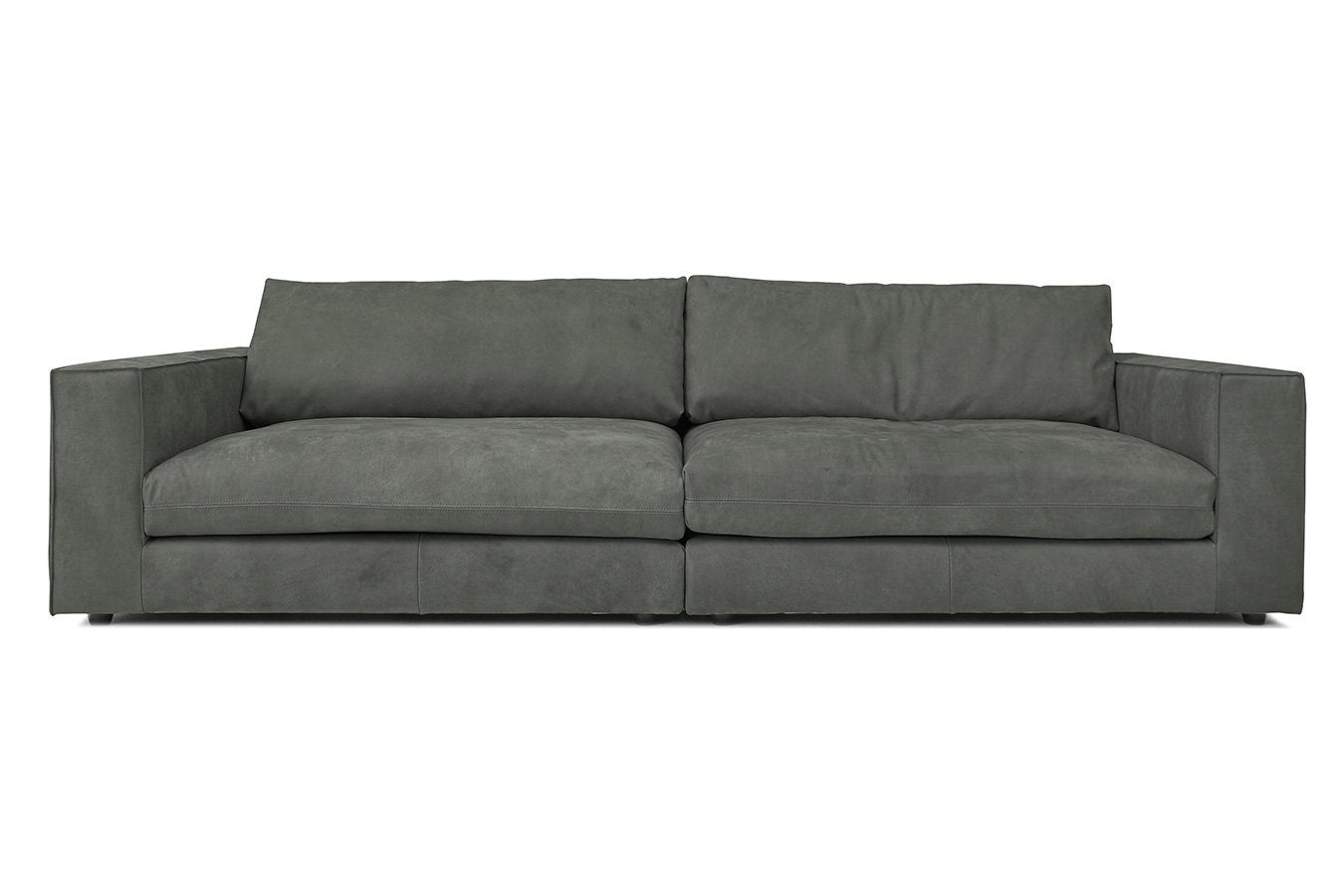 3,5-Sitzer living Venezia vintage Big-Sofa daslagerhaus Leder grau