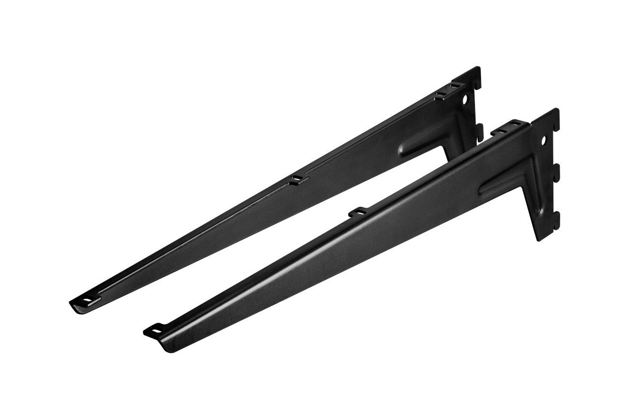 Dolle Winkelbeschlag Dolle Winkelträger 1-Reihig 48 cm schwarz Metall