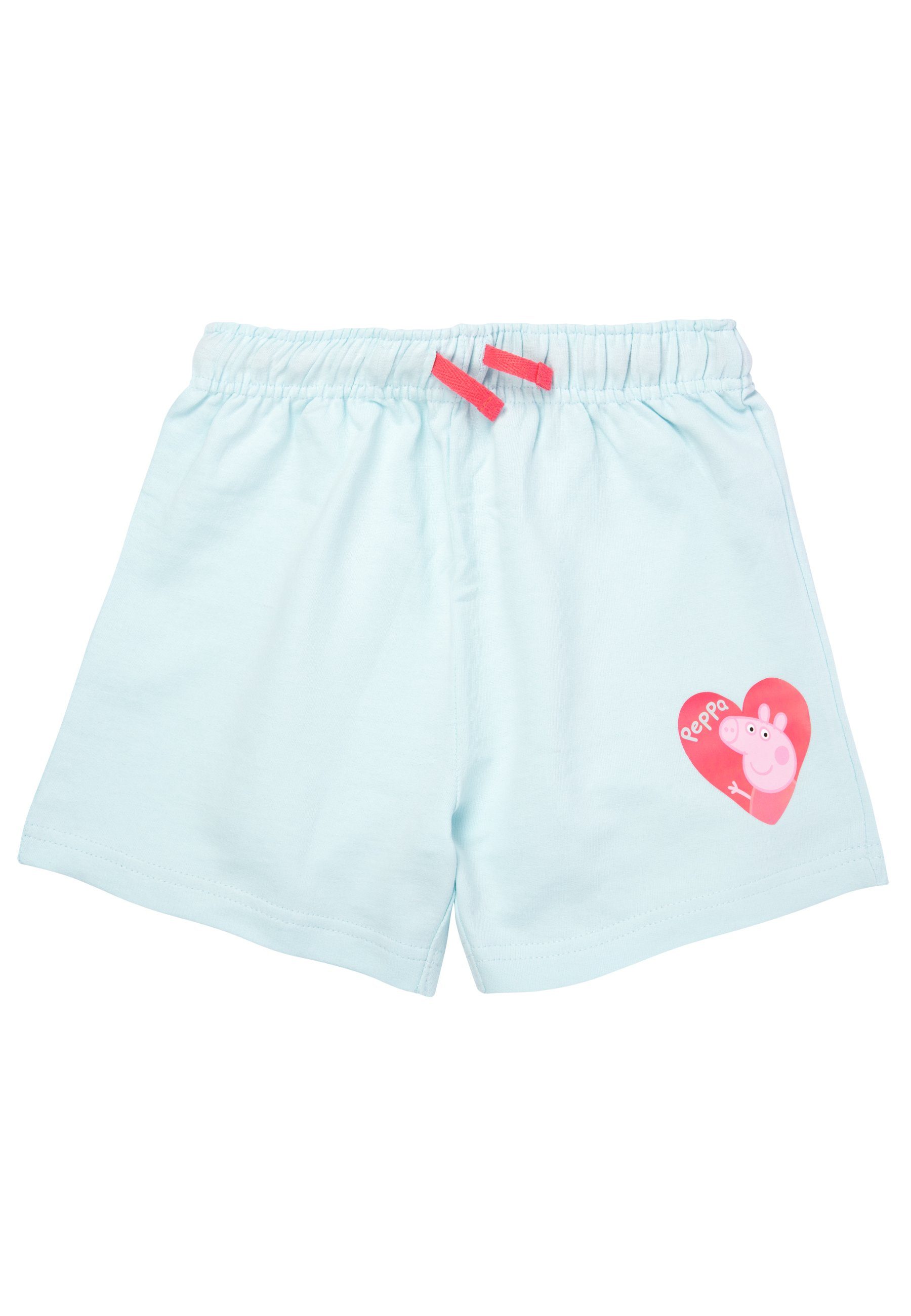 United Labels® Shorts Peppa Wutz Shorts - Hellblau