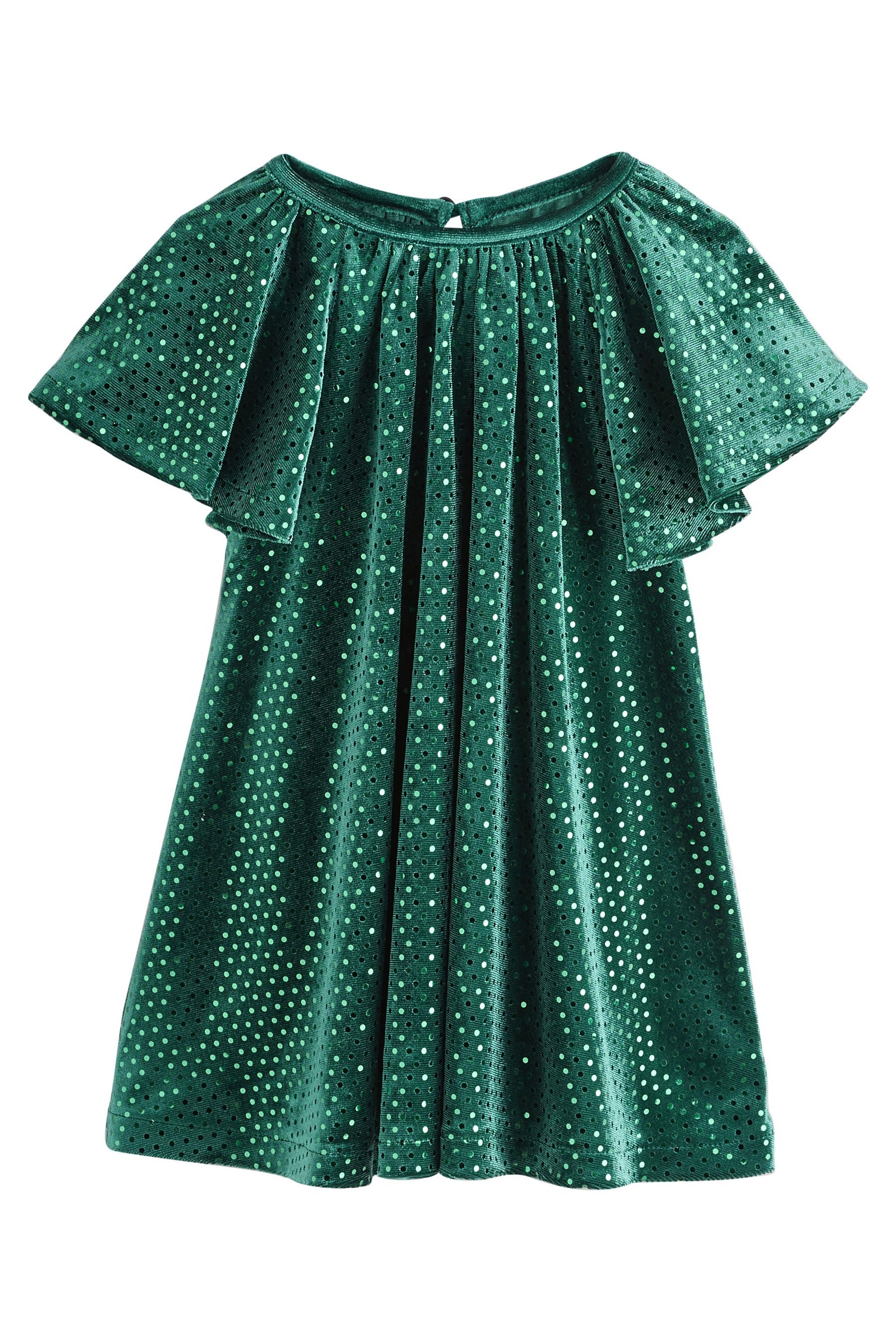 Next Partykleid Samt-Partykleid mit Pailletten (1-tlg) günstig online kaufen