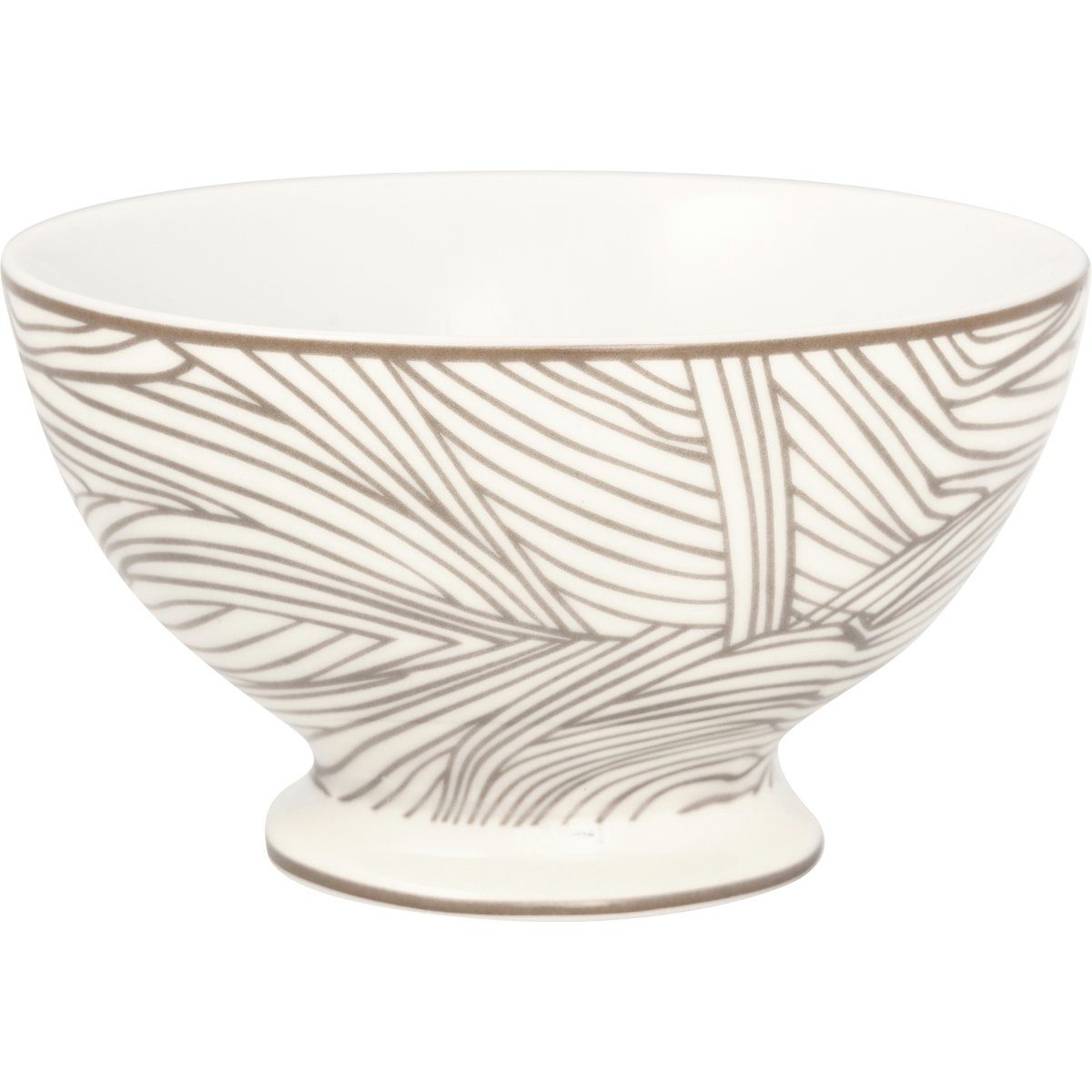 Greengate Schale Wilja Suppenbowl beige 0,5l, Steinzeug, (Suppenschalen)