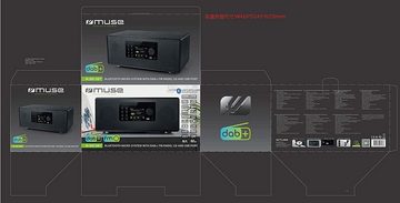 Muse Micro DAB+/FM CD/USB, Bluetooth Minisystem - mit Lautsprechern Stereoanlage