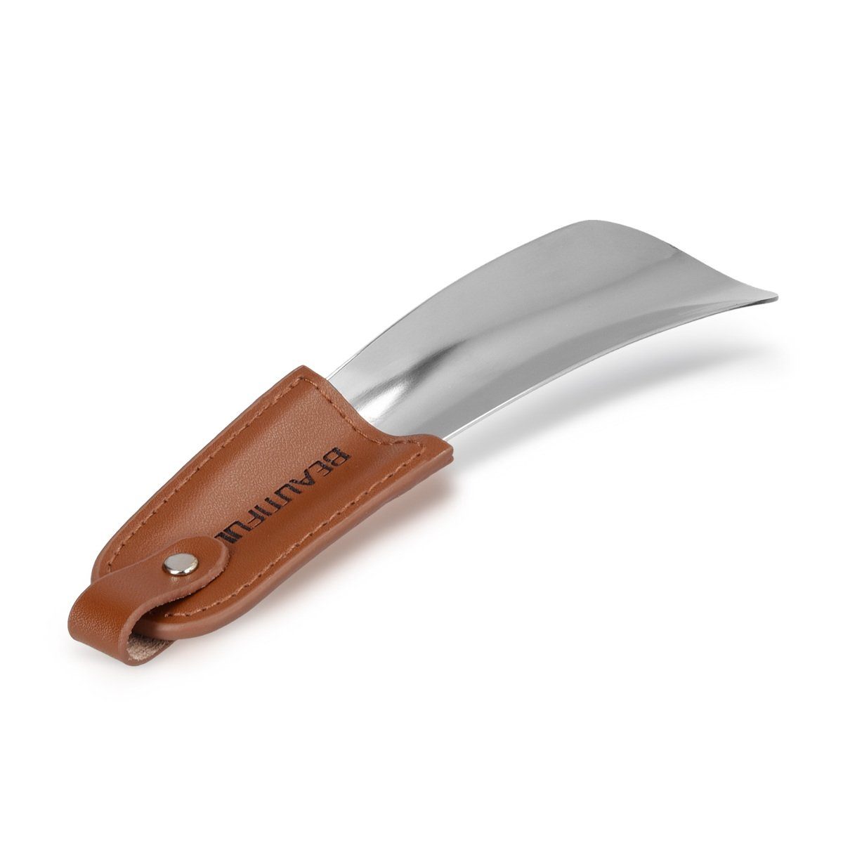 Schuhlöffel Metall Schuhanzieher stabil - 16cm Länge