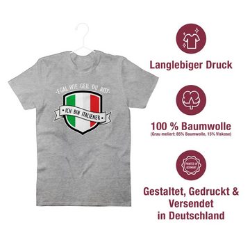 Shirtracer T-Shirt Egal wie geil du bist - ich bin Italiener Länder Wappen