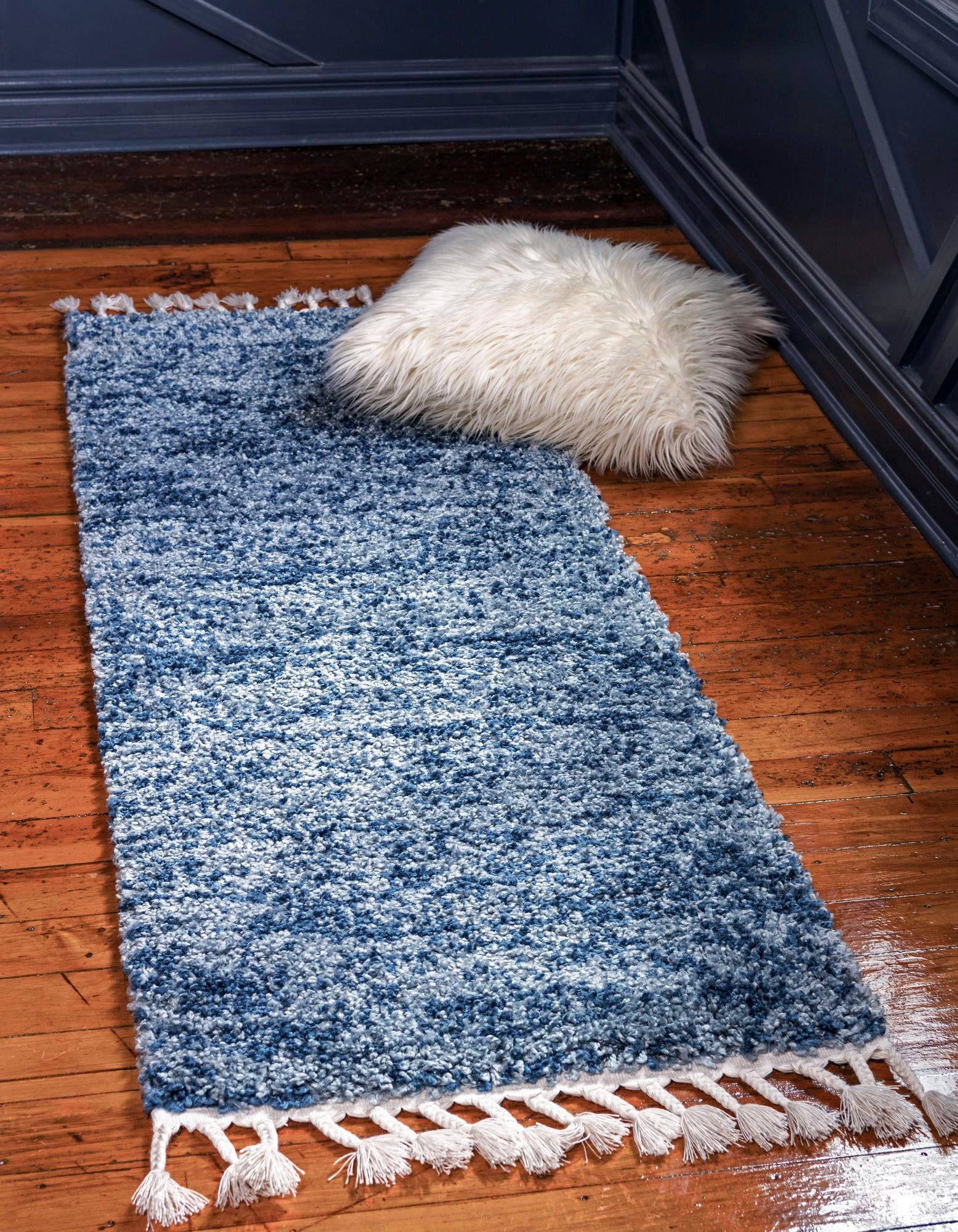 Myflair Möbel & Accessoires Hochflor-Läufer Top Shag, LAGERRÄUMUNG!, rechteckig, Höhe: 32 mm, Teppich-Läufer, gewebt, melierte Optik, weich & kuschelig, mit Fransen