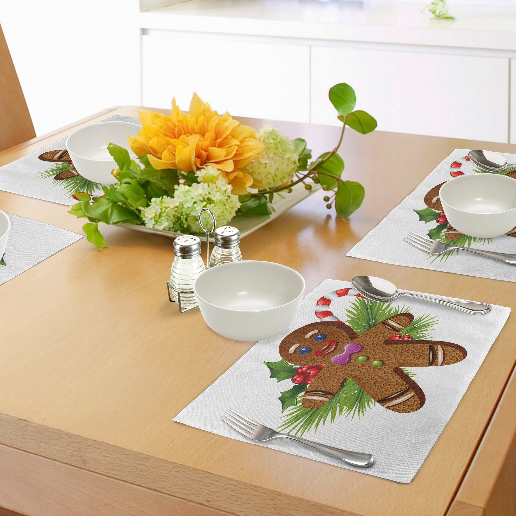 Abakuhaus Platzset Waschbare Stoff Esszimmer Küche Tischdekorations Digital günstig online kaufen