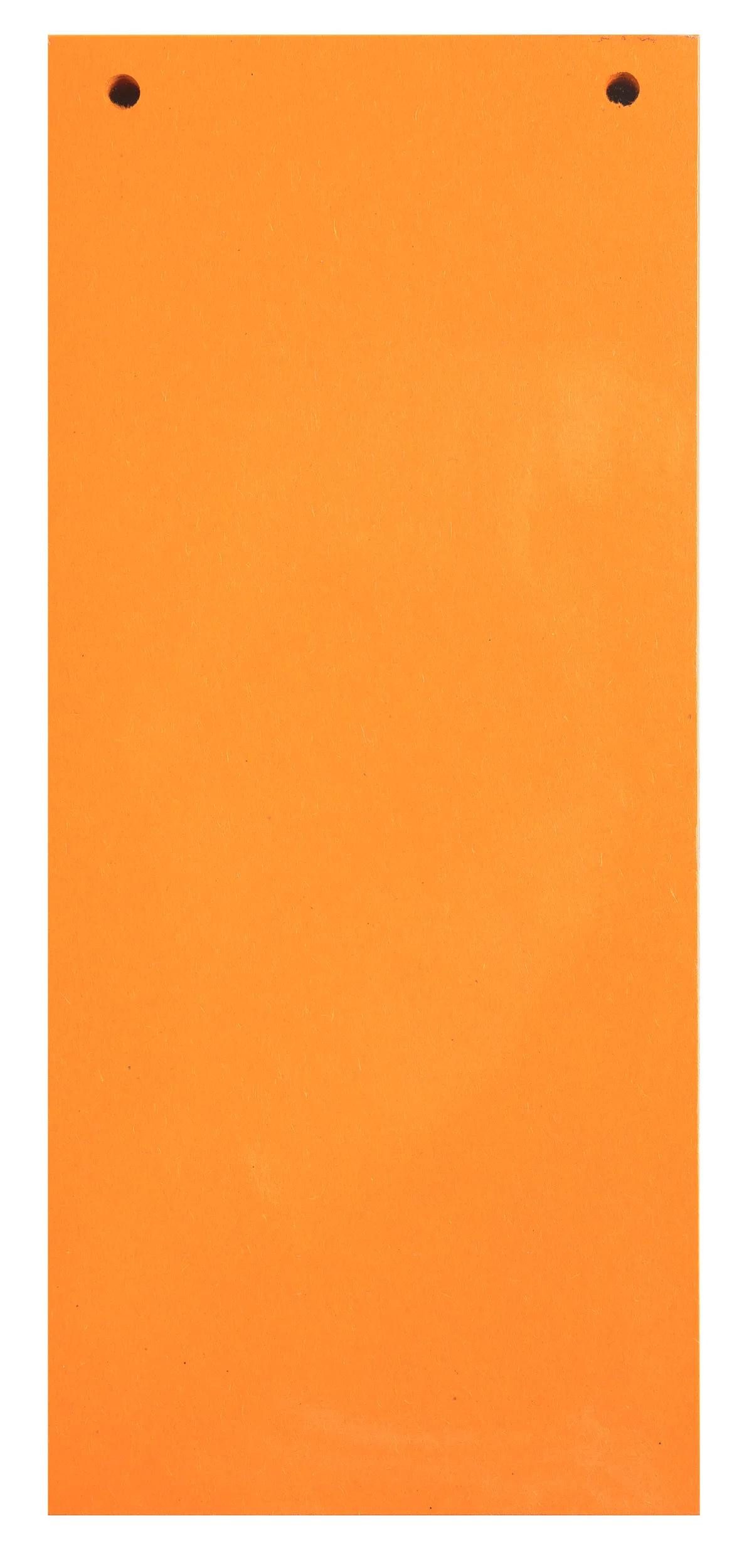 EXACOMPTA Aktenordner 12x Pack 100 Trennstreifen gelocht Karton 105x240mm Orange 13365B