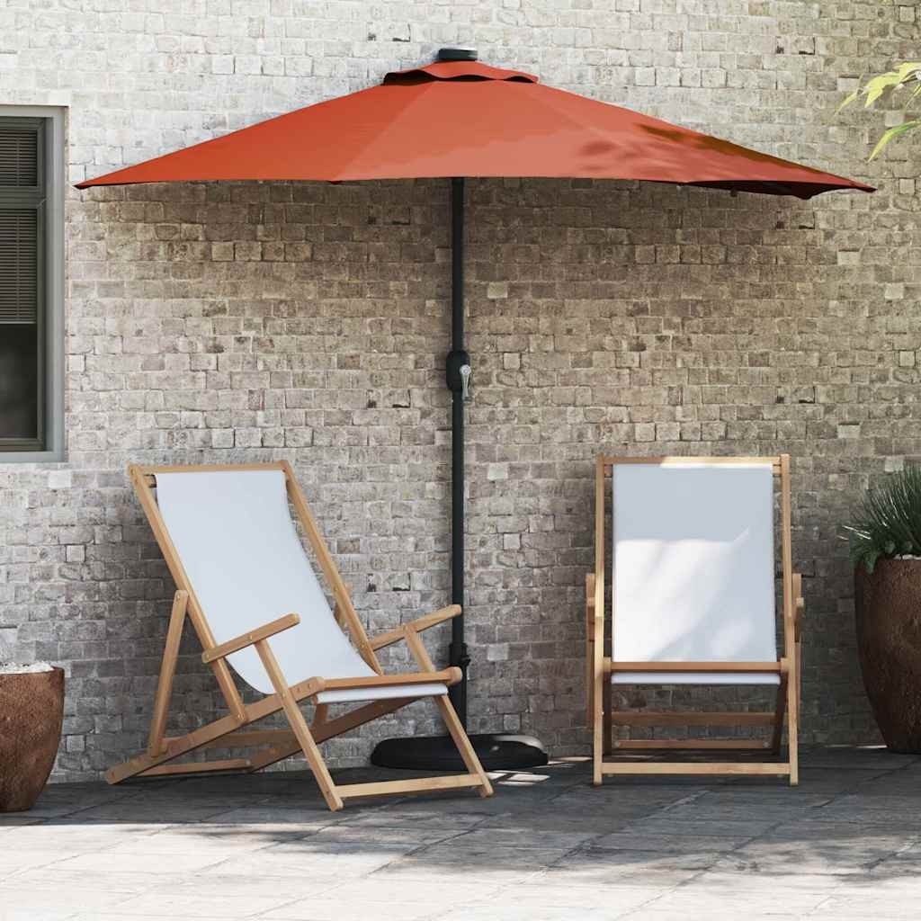 vidaXL Sonnenschirm Garten-Sonnenschirm Terrakotta 294 x 150 x 223 cm